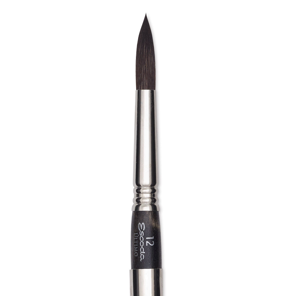 Escoda Último Synthetic Squirrel Brush - Travel Round, Size 12 (close-up)