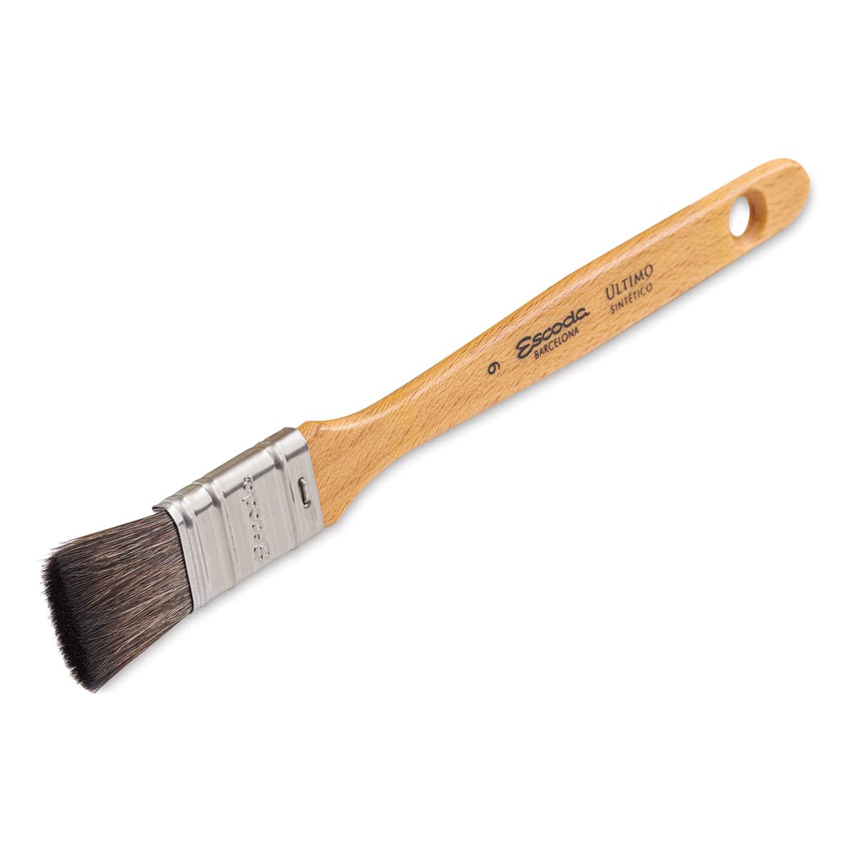 Escoda Último Synthetic Squirrel Brush -  Mottler, Size 9 (side view)