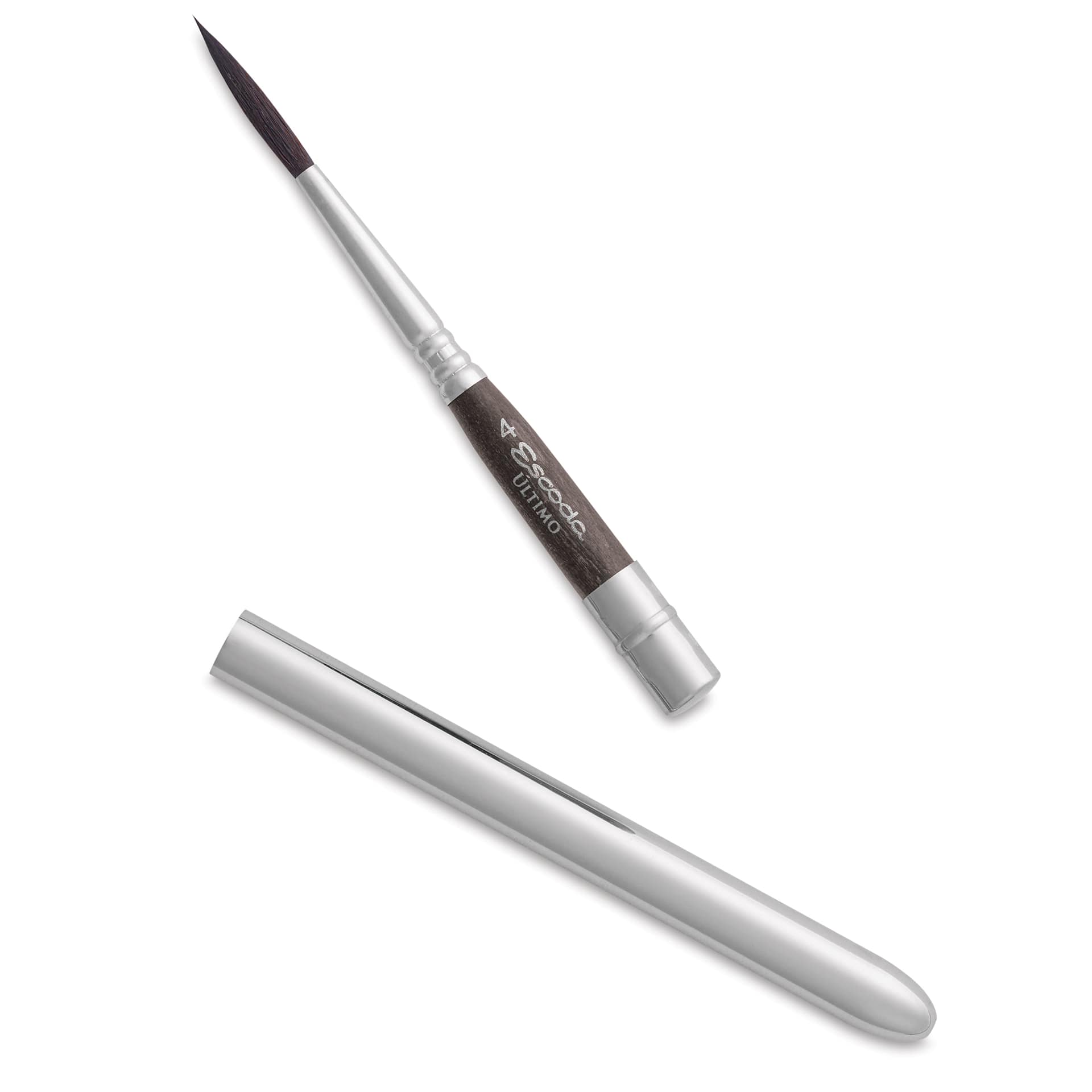 Escoda Último Synthetic Squirrel Brush - Travel Rigger, Size 4, handle detached from brush