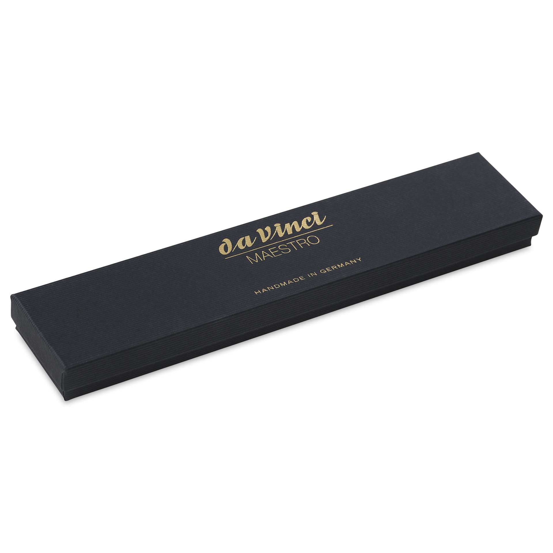 Da Vinci Maestro Kolinsky Brushes - Box Set of 4, Series 11 Round, Short Handle, closed gift box