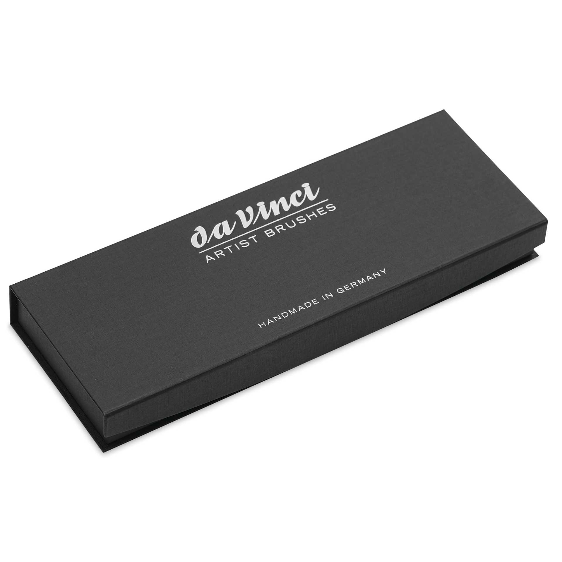 Da Vinci Casaneo Synthetic Squirrel Watercolor Brush Set - Assorted, Box Set of 3, Short Handle, closed packaging