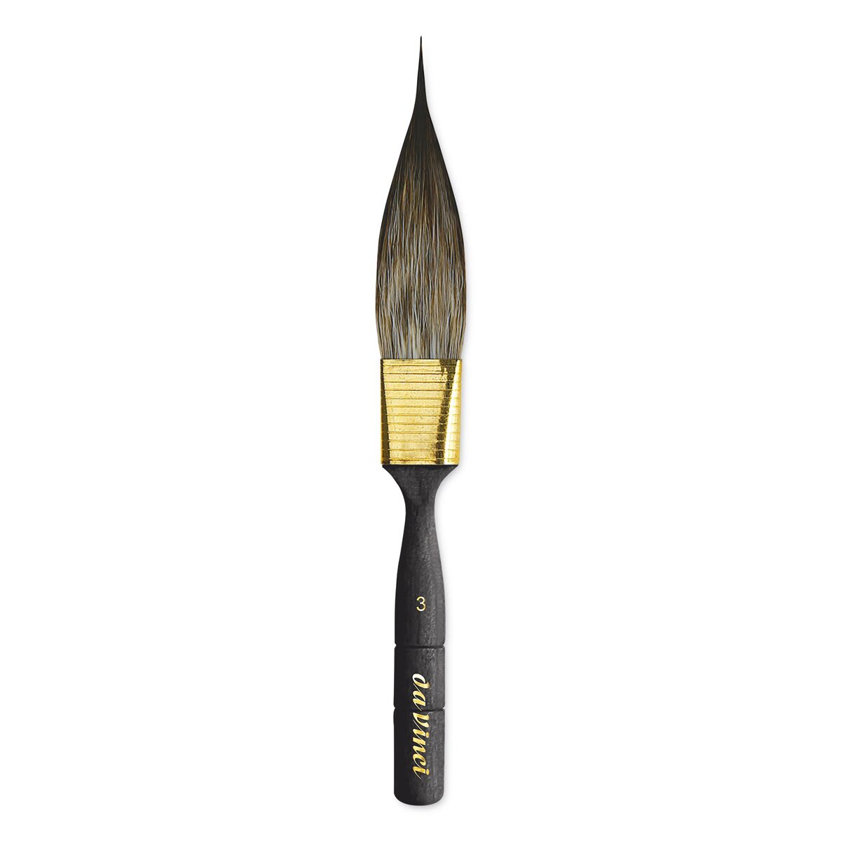 Da Vinci Casaneo Synthetic Squirrel Watercolor Brush - Double Edged Striper, Size 3, Short Handle