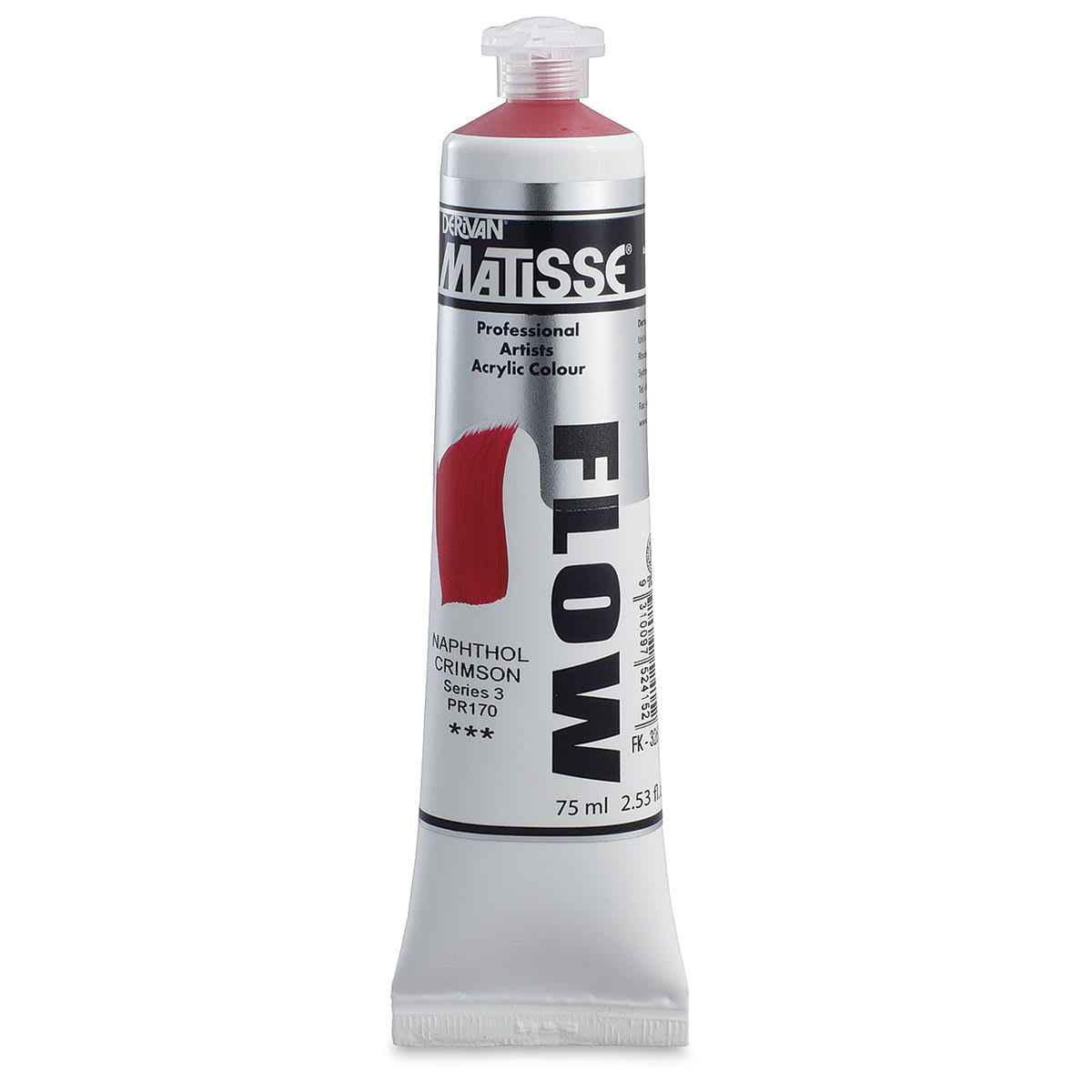 Matisse Flow Acrylic Paint - Naphthol Crimson, 75 ml