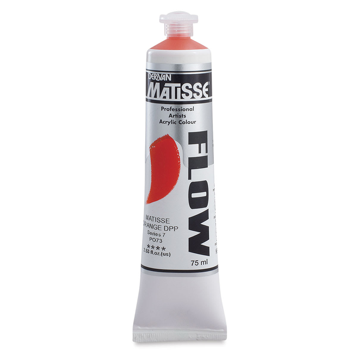Matisse Flow Acrylic Paint - Matisse Orange DPP, 75 ml