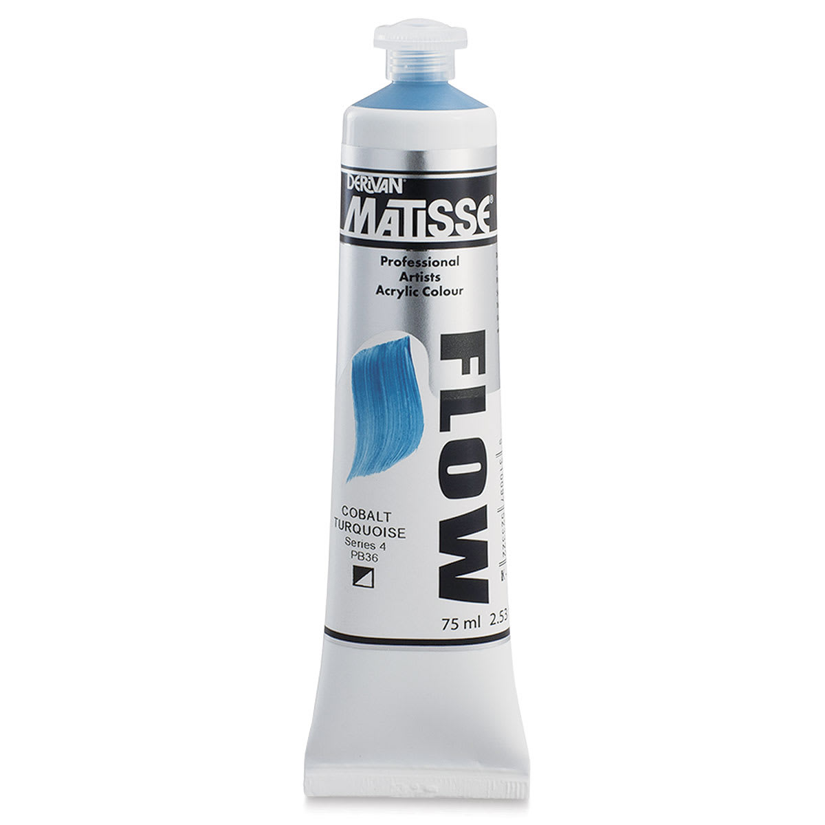 Matisse Flow Acrylic Paint - Cobalt Turquoise, 75 ml