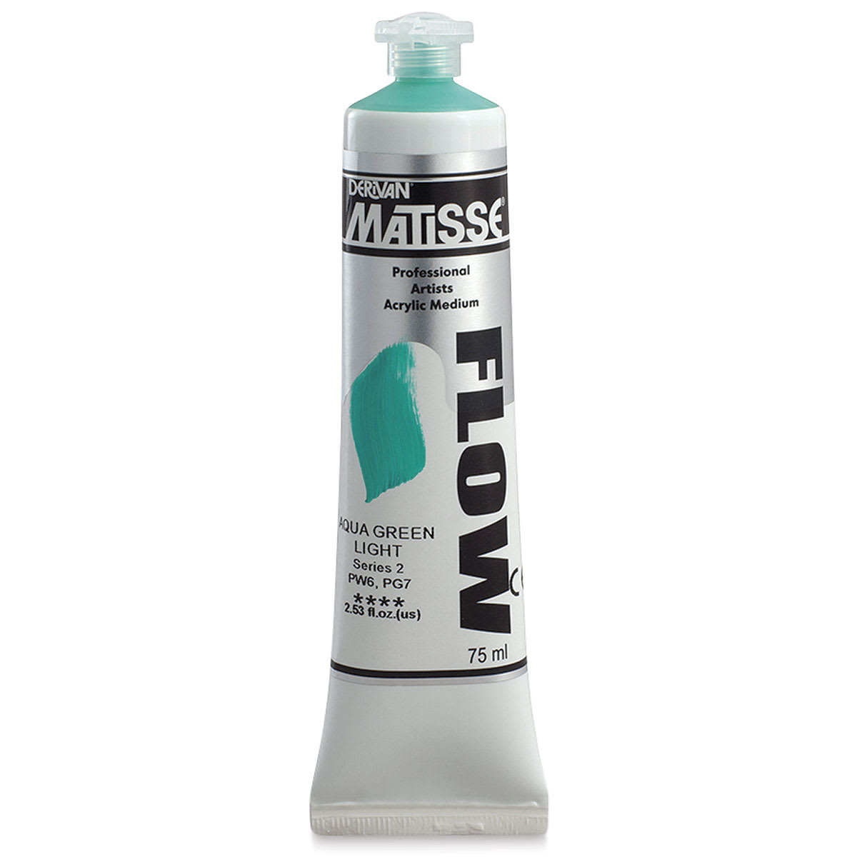 Matisse Flow Acrylic Paint - Aqua Green Light, 75 ml