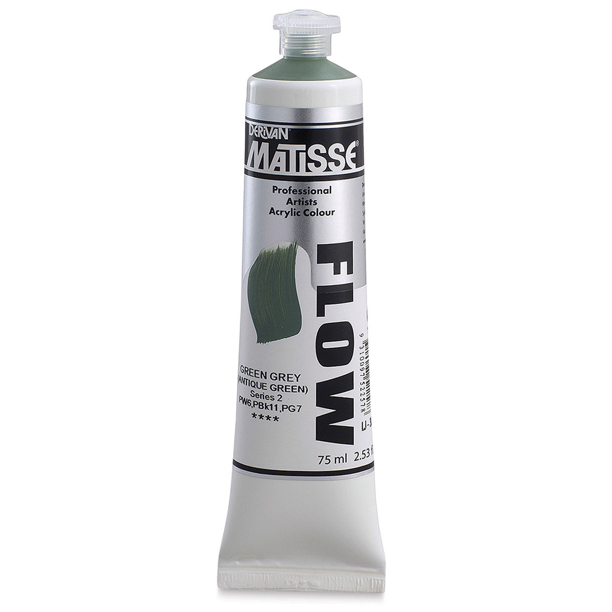 Matisse Flow Acrylic Paint - Green Grey (Antique), 75 ml