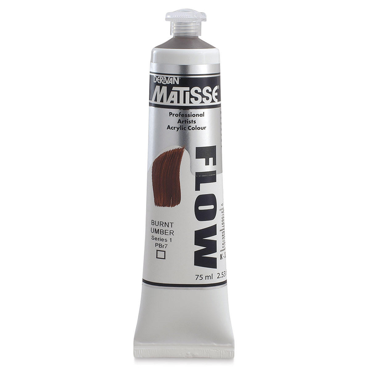 Matisse Flow Acrylic Paint - Burnt Umber, 75 ml