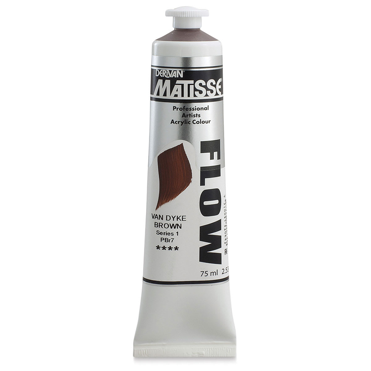Matisse Flow Acrylic Paint - Van Dyke Brown, 75 ml