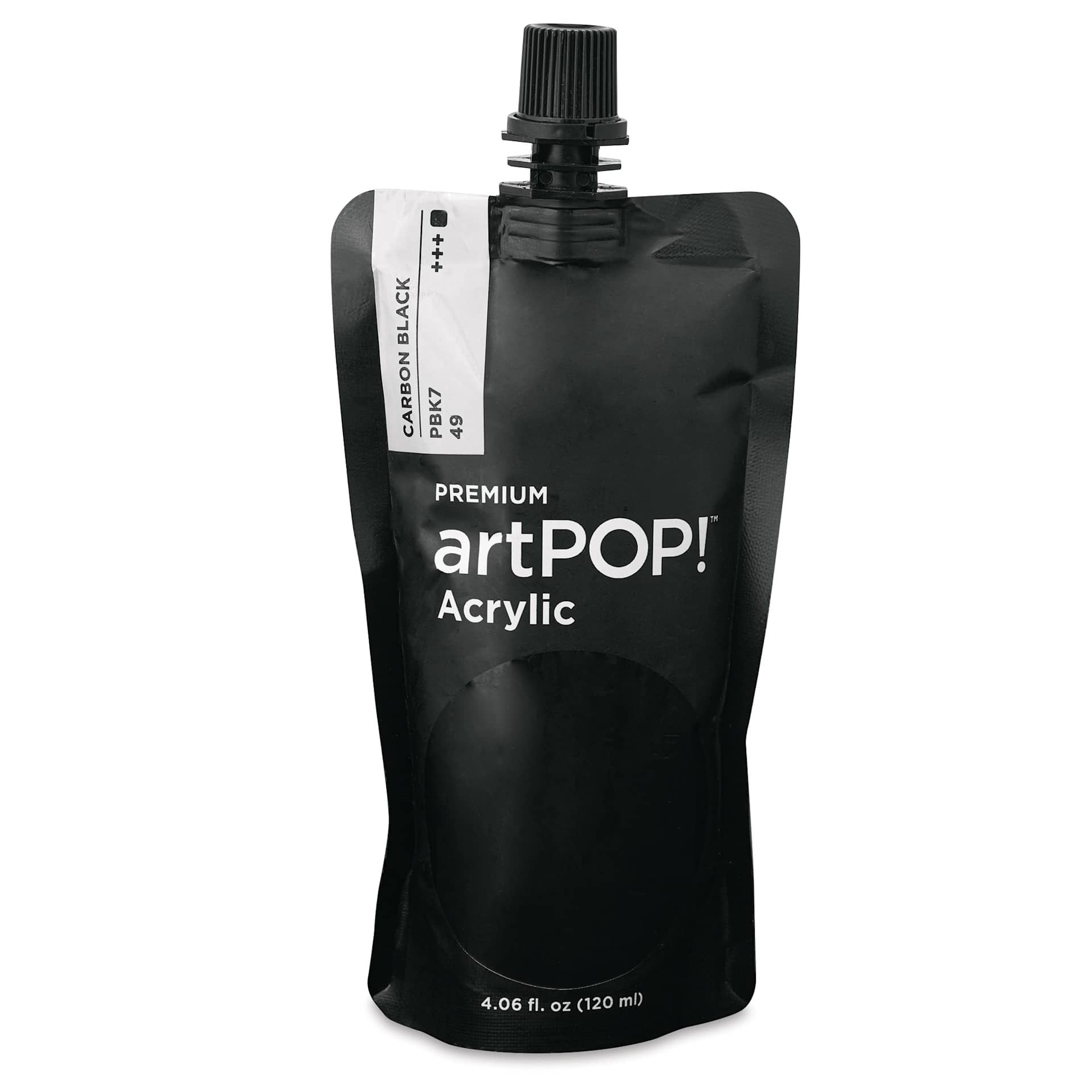 artPOP! Heavy Body Acrylic Paint - Carbon Black, 120 ml Pouch