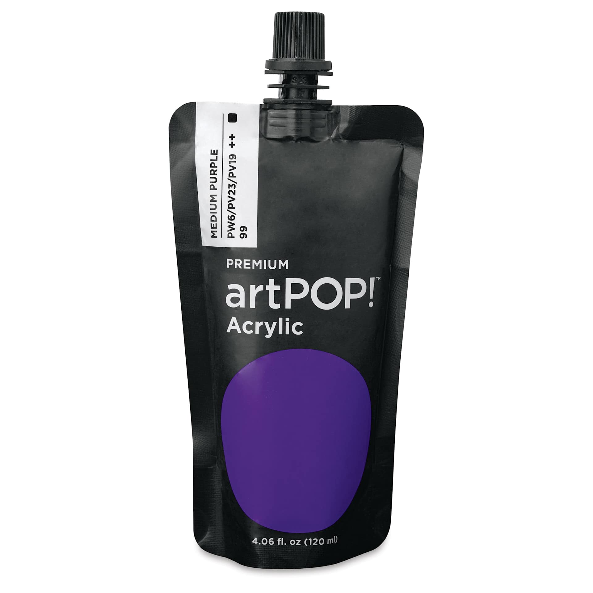 artPOP! Heavy Body Acrylic Paint - Medium Purple, 120 ml Pouch