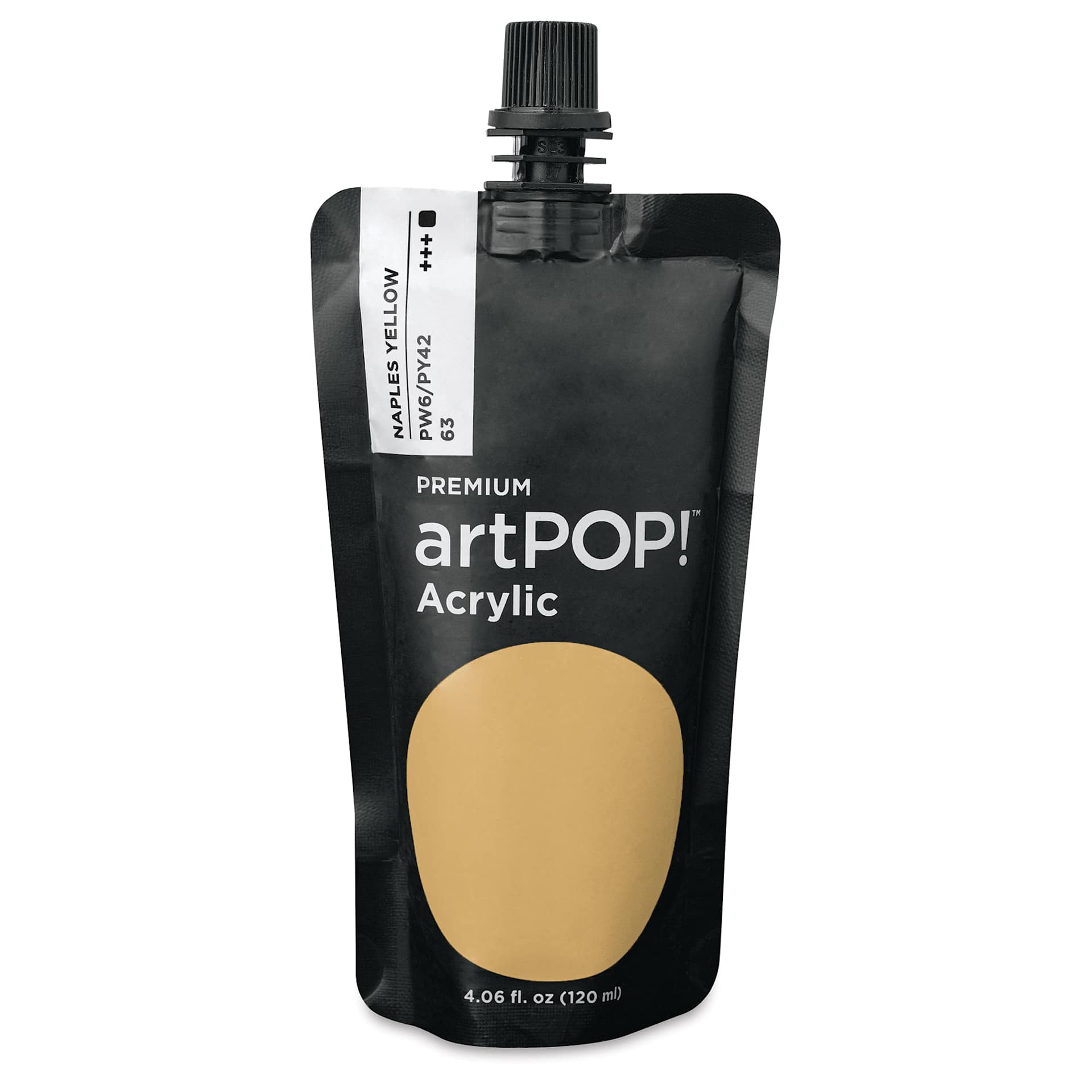 artPOP! Heavy Body Acrylic Paint - Naples Yellow, 120 ml Pouch