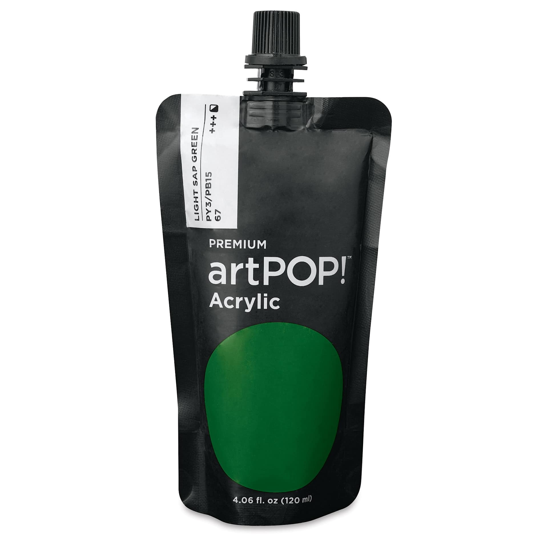 artPOP! Heavy Body Acrylic Paint - Light Sap Green, 120 ml Pouch