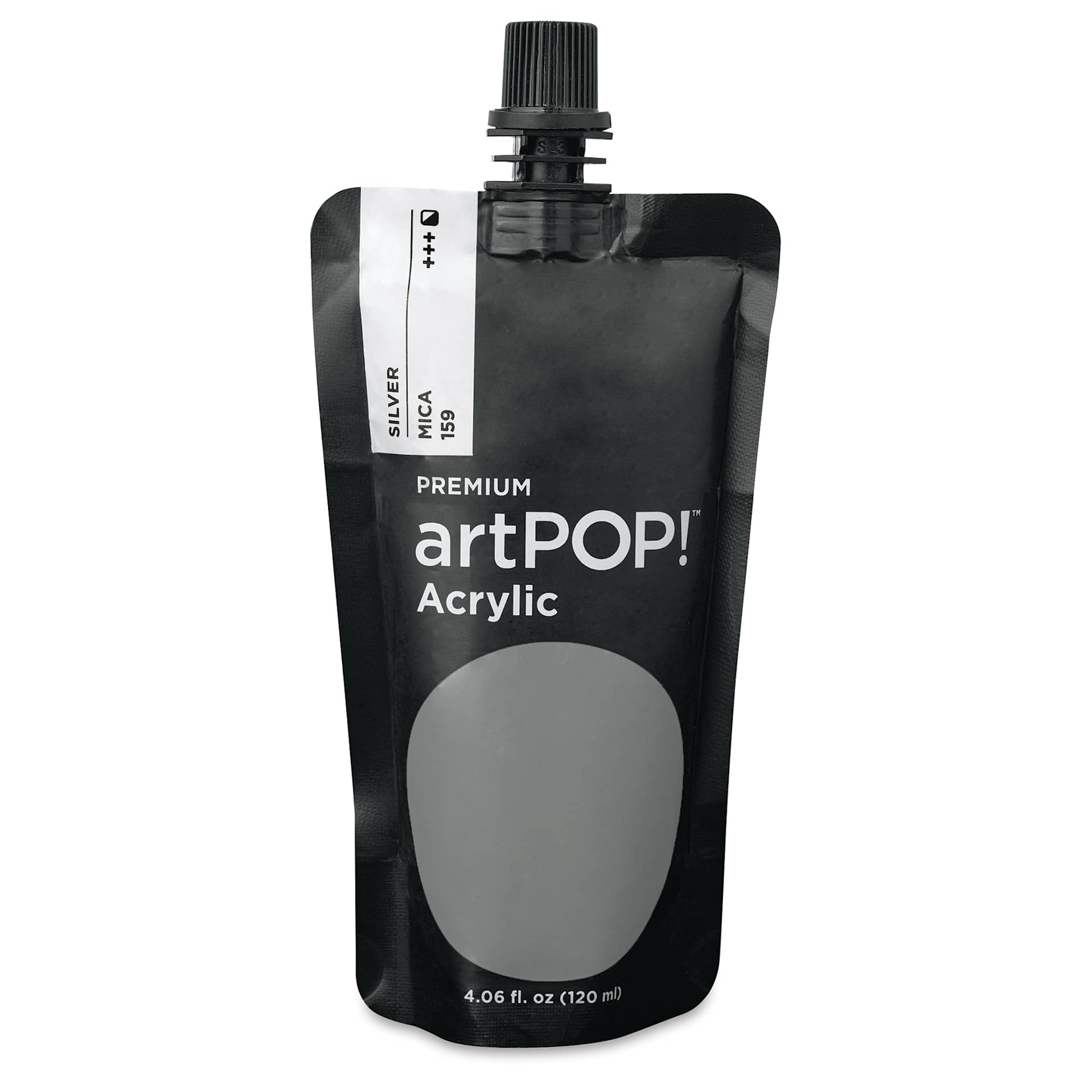 artPOP! Heavy Body Acrylic Paints - Silver, 120 ml Pouch