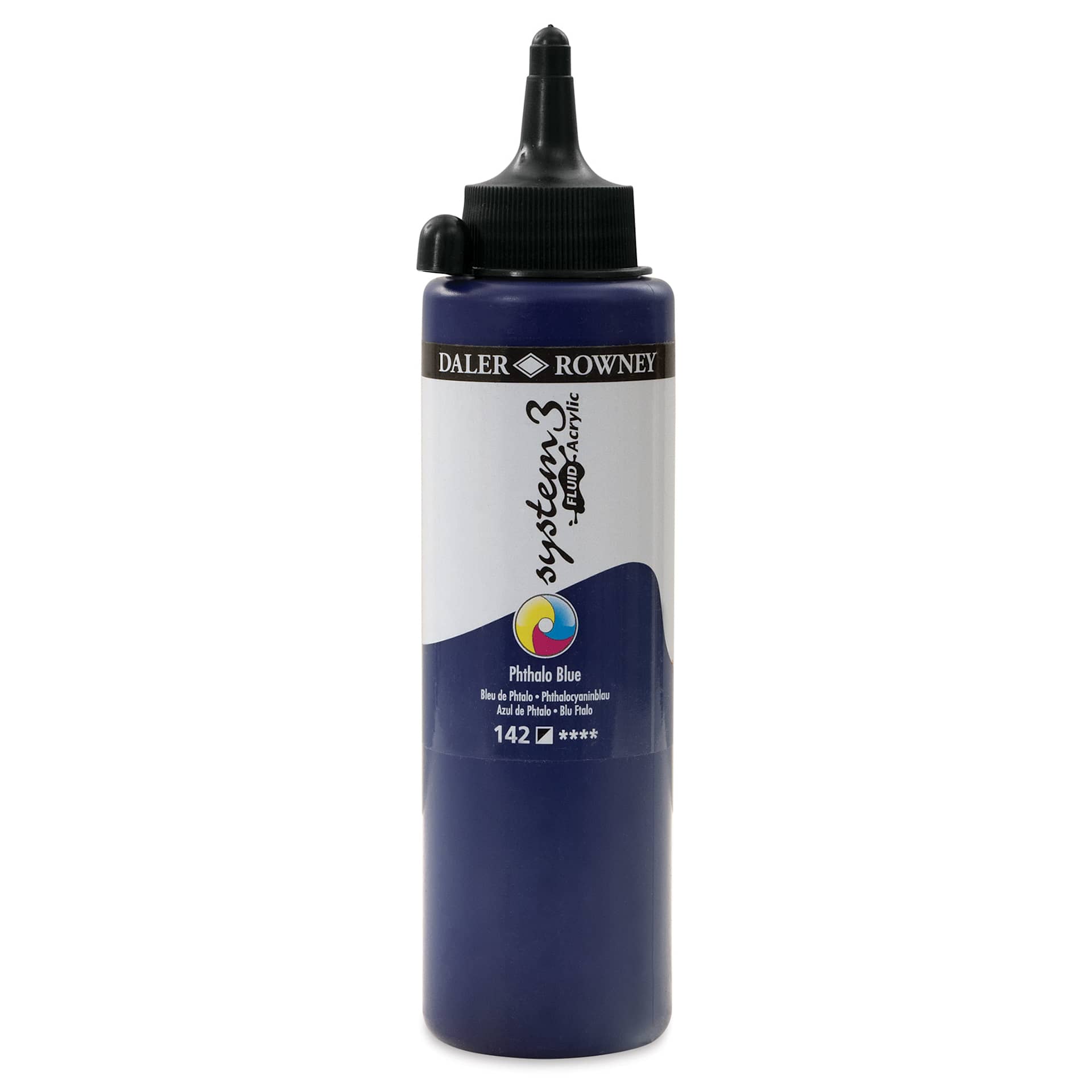 Daler-Rowney System3 Fluid Acrylic - Phthalo Blue, 250 ml