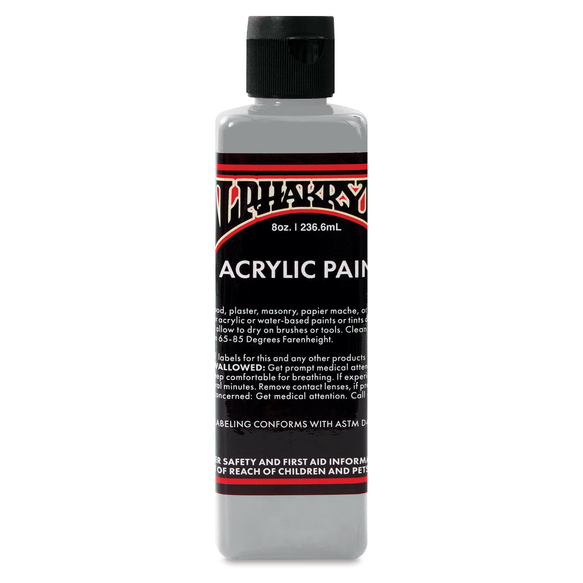Alpha6 Alphakrylic Acrylic Paint - Metallic Silver, 8 oz