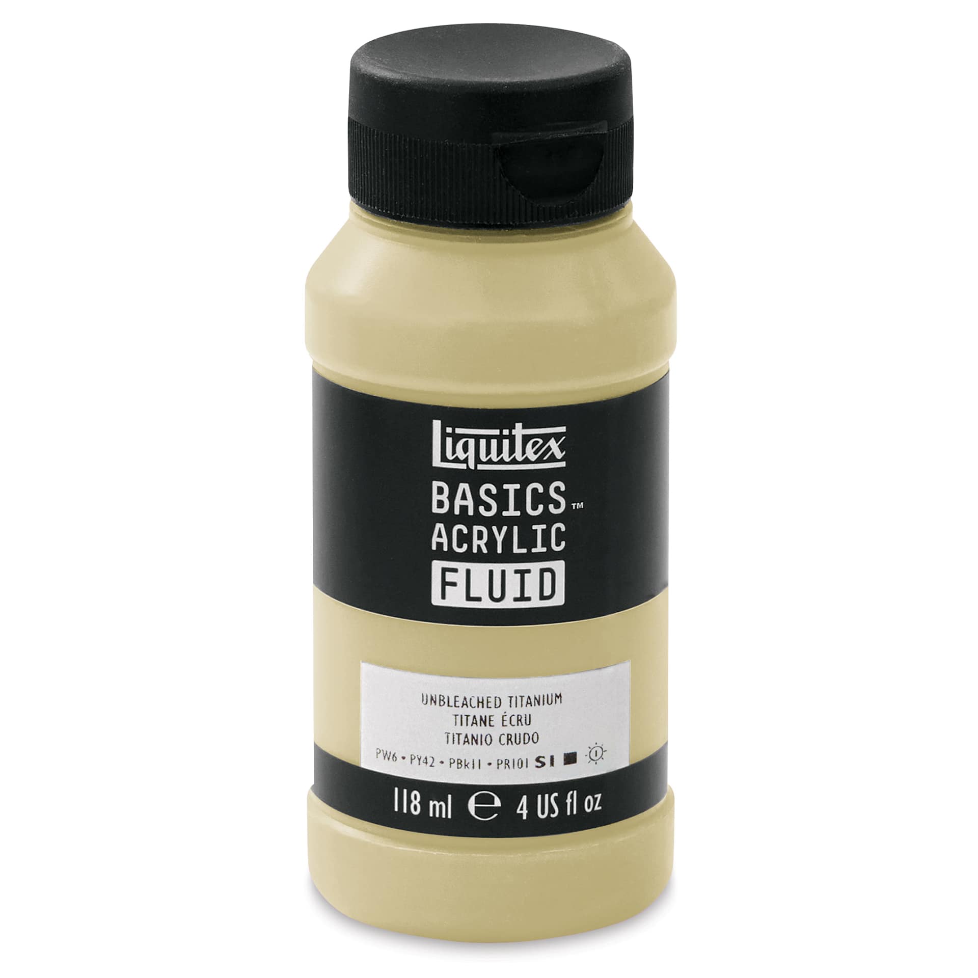 Liquitex Basics Acrylic Fluid Paint - Unbleached Titanium, 118 ml