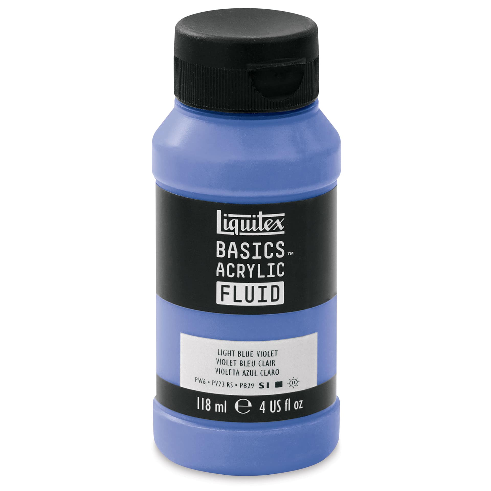 Liquitex Basics Acrylic Fluid Paint - Light Blue Violet, 118 ml