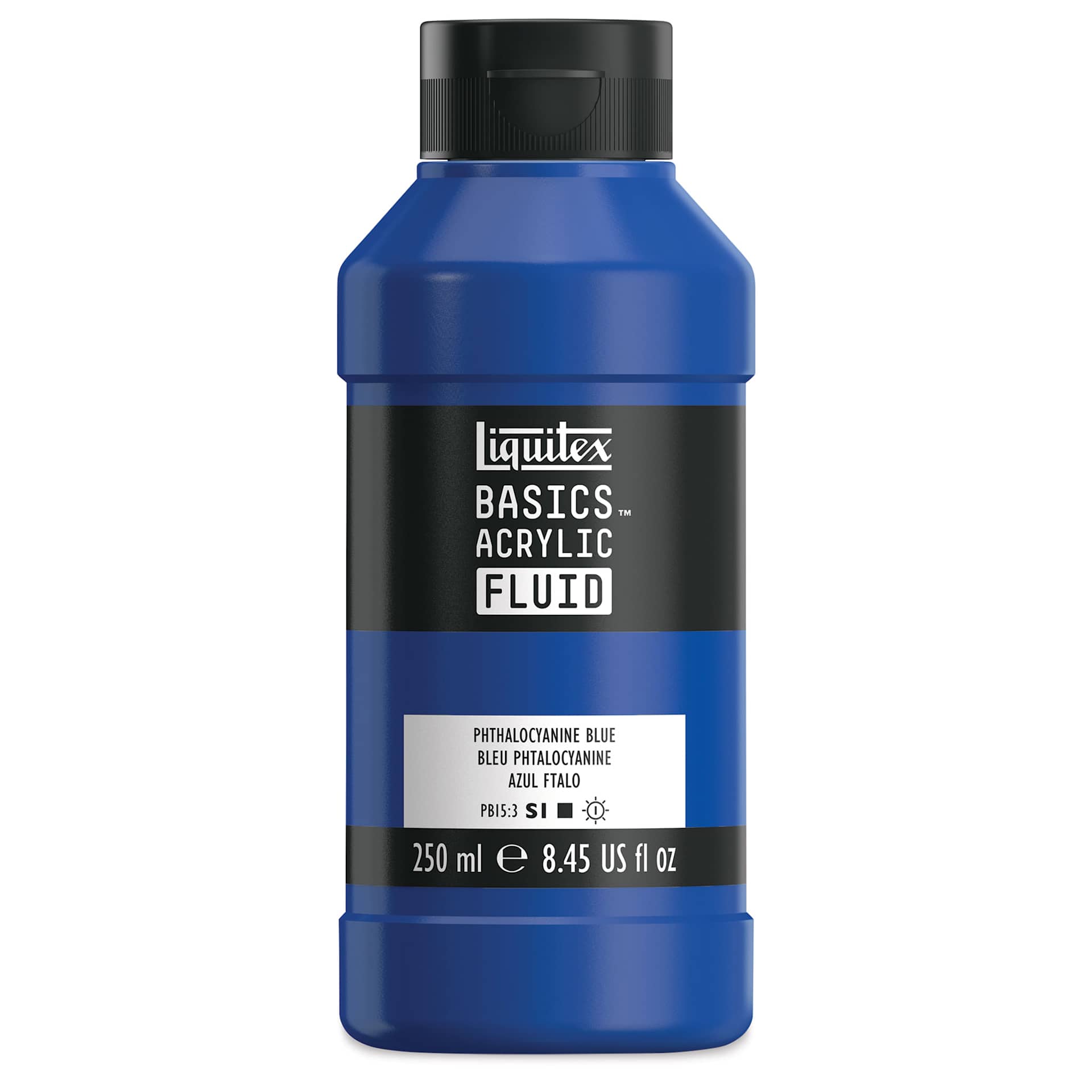 Liquitex Basics Acrylic Fluid Paint - Phthalocyanine Blue, 250 ml