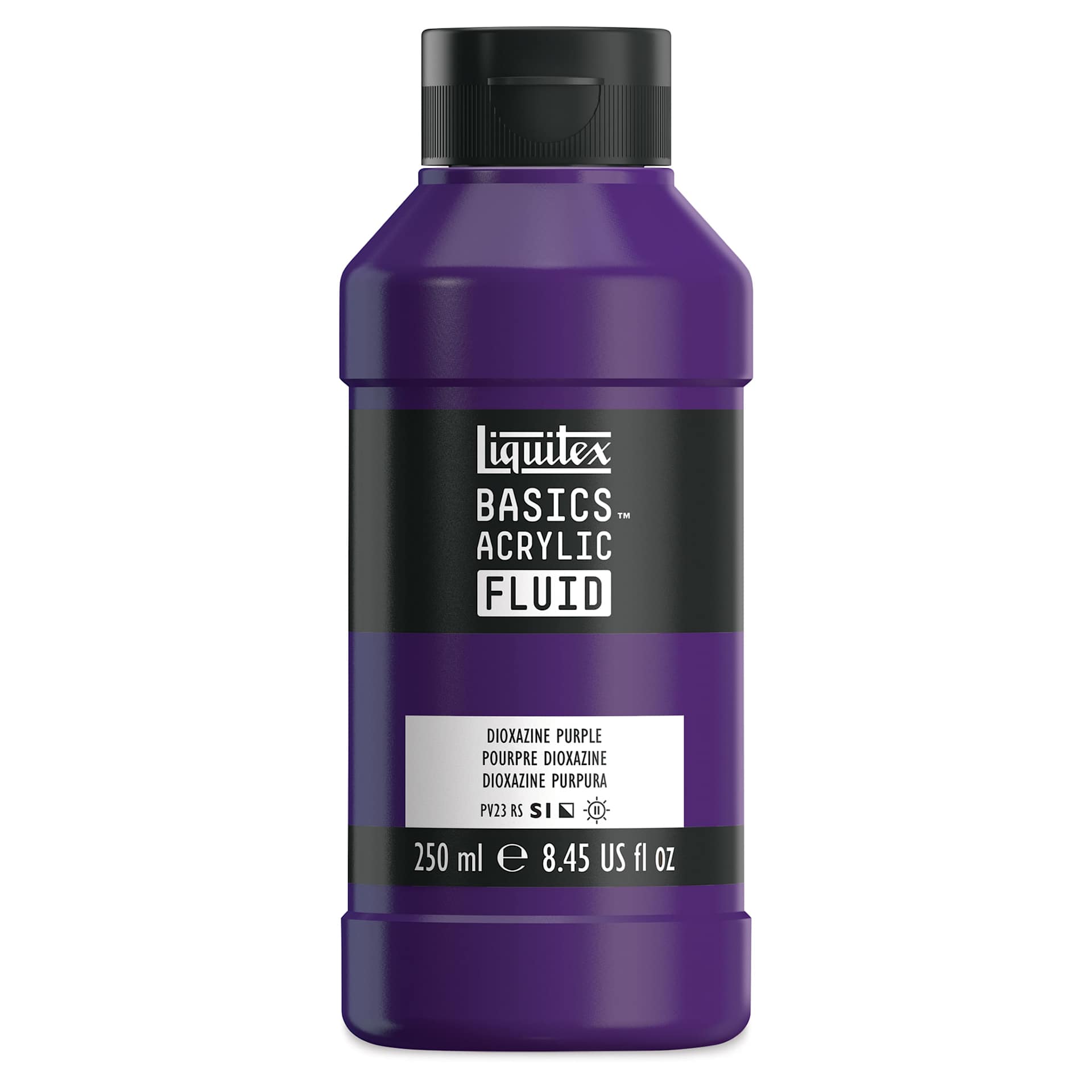 Liquitex Basics Acrylic Fluid Paint - Dioxazine Purple, 250 ml