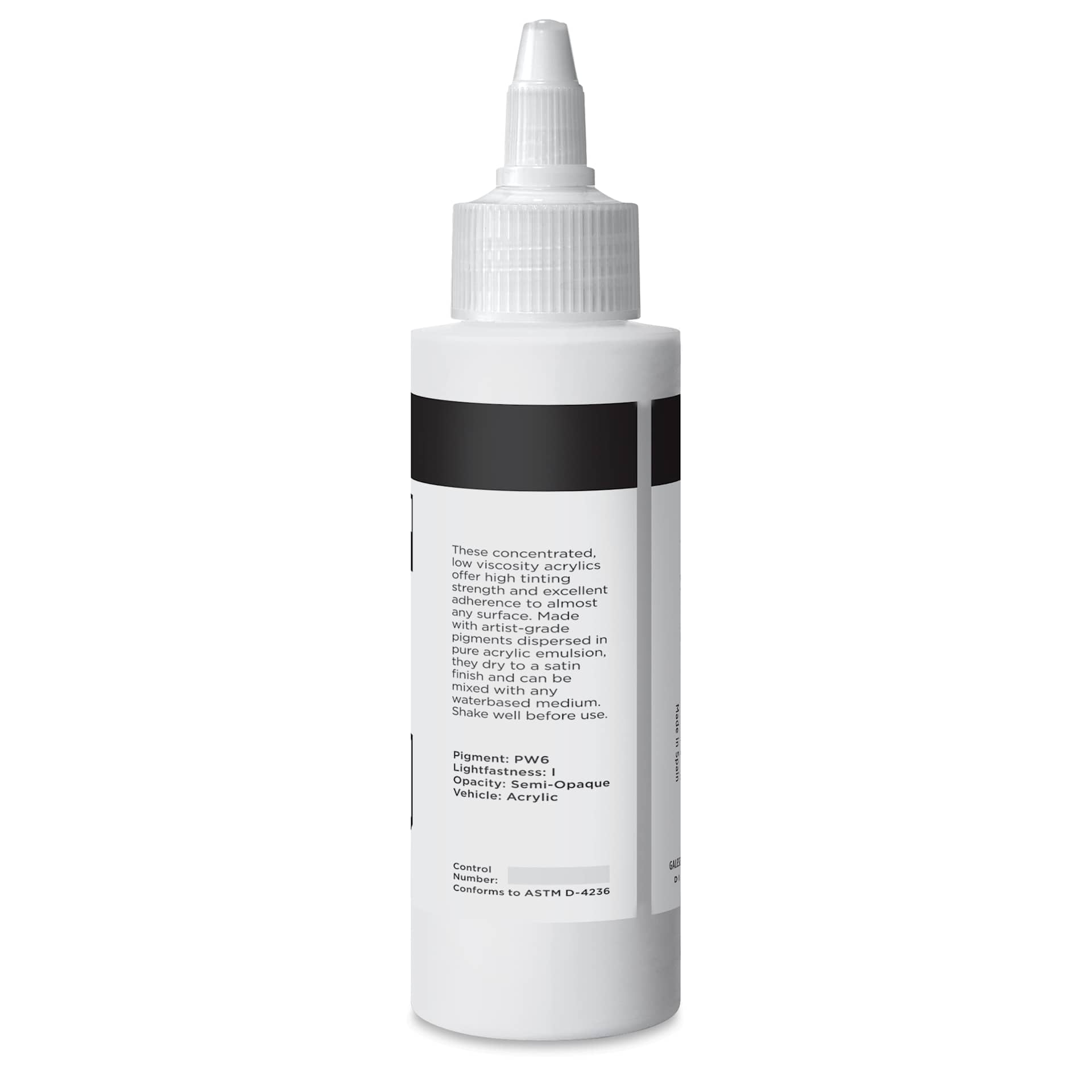 Blick Artists’ Fluid Acrylic - Titanium White, 100 ml back