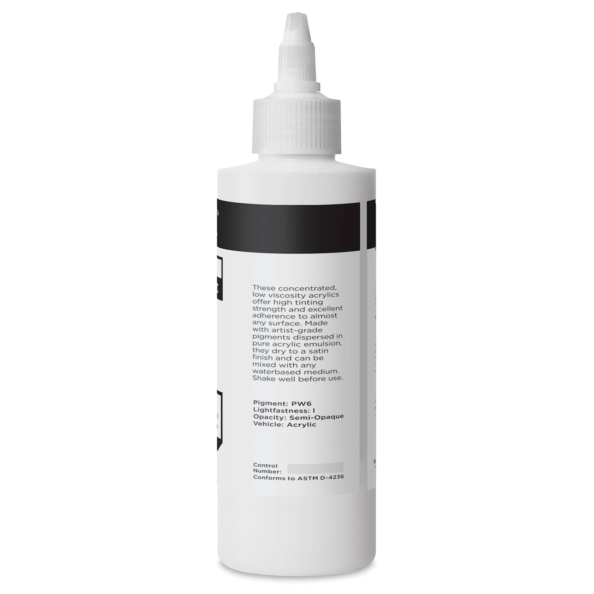 Blick Artists’ Fluid Acrylic - Titanium White, 200 ml back