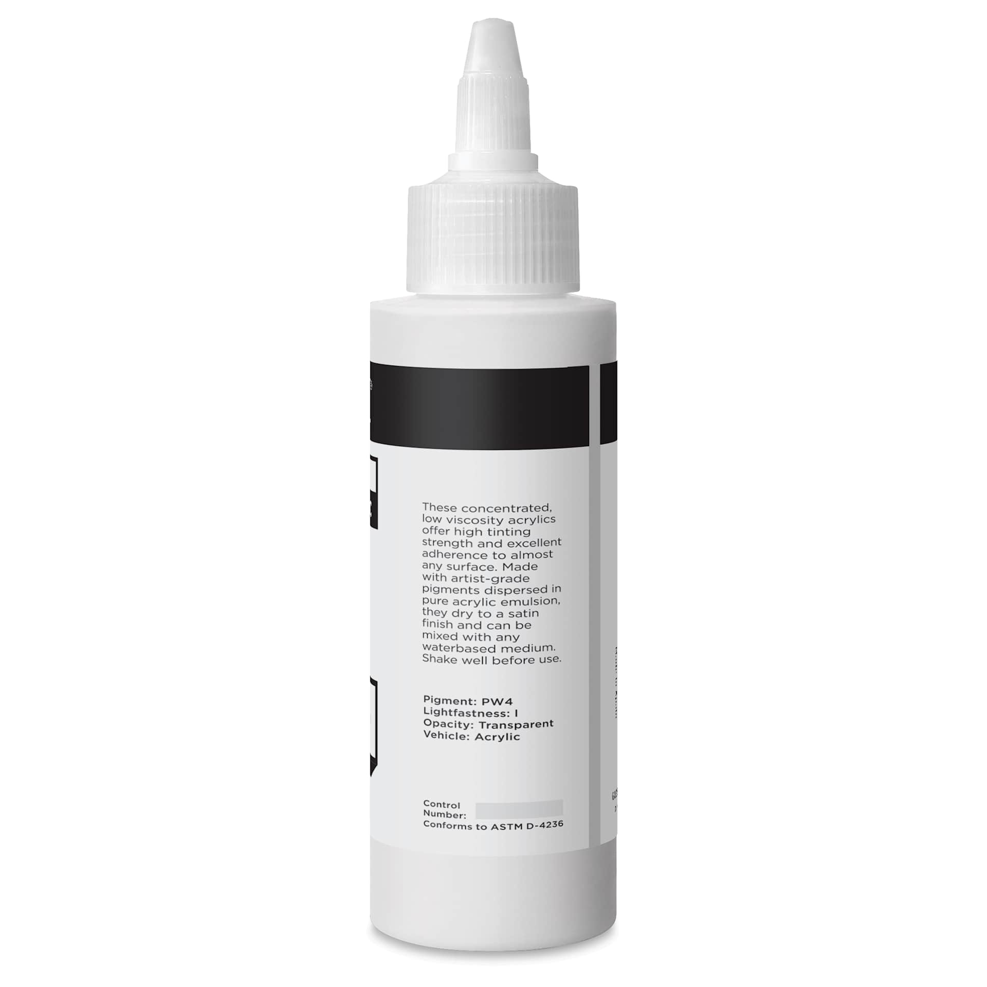 Blick Artists’ Fluid Acrylic - Zinc White, 100 ml back