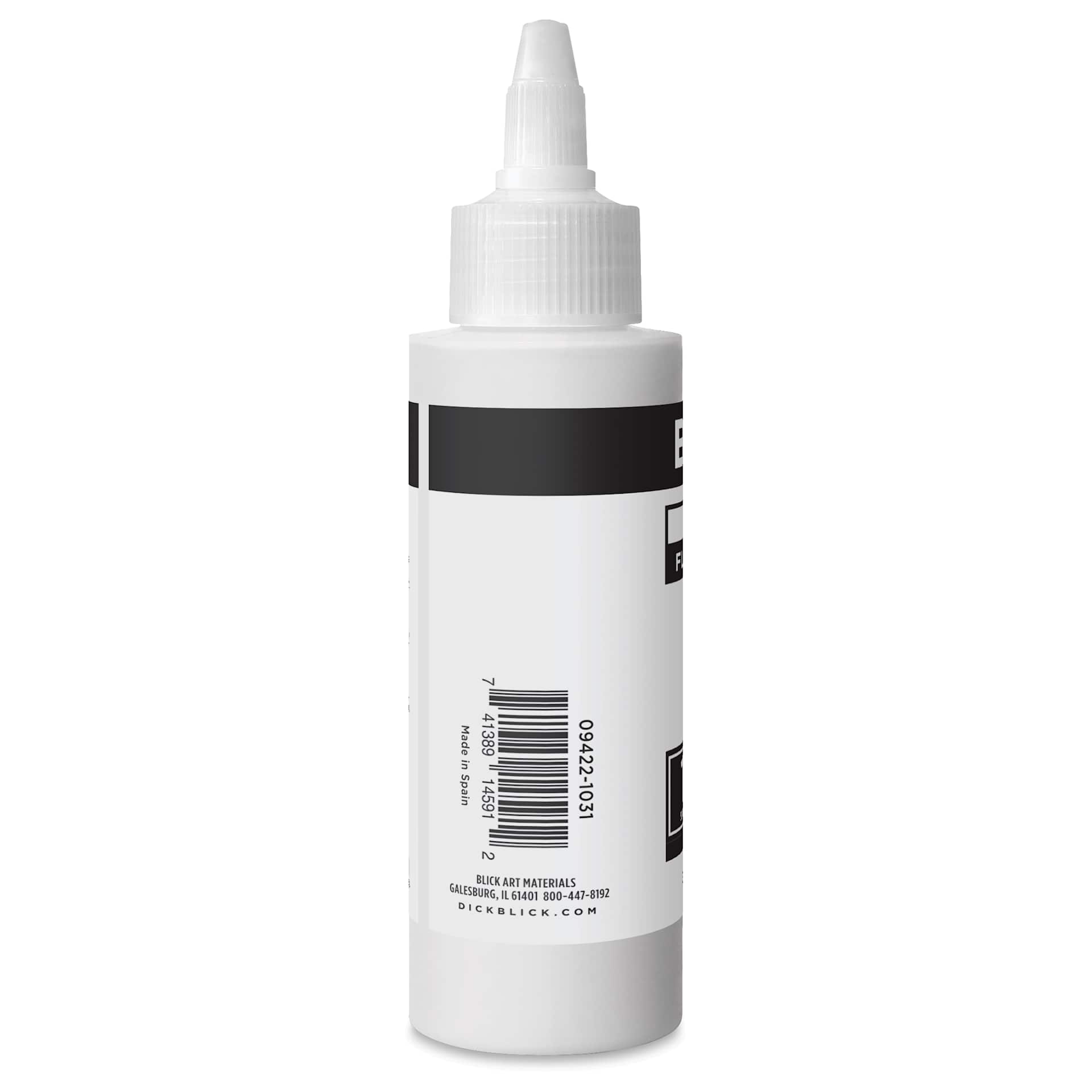 Blick Artists’ Fluid Acrylic - Zinc White, 100 ml side
