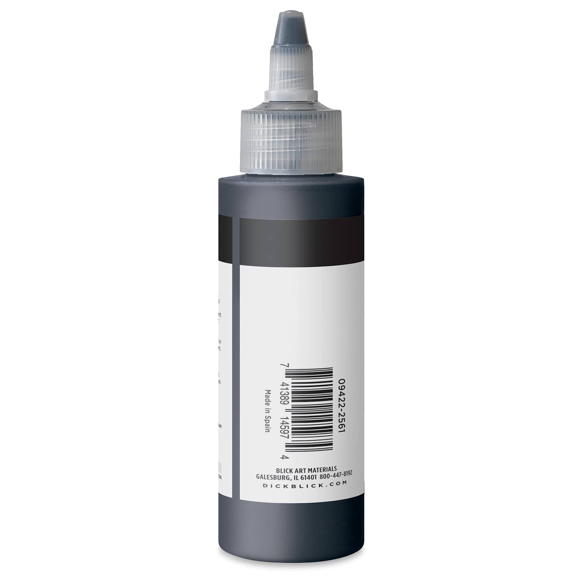 Blick Artists’ Fluid Acrylic - Payne's Grey, 100 ml side