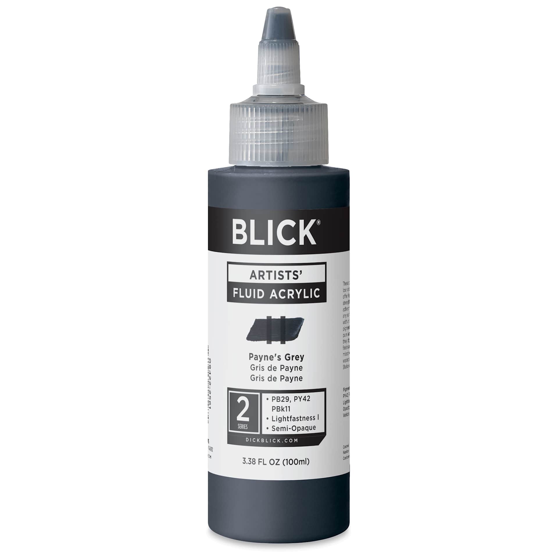 Blick Artists’ Fluid Acrylic - Payne's Grey, 100 ml