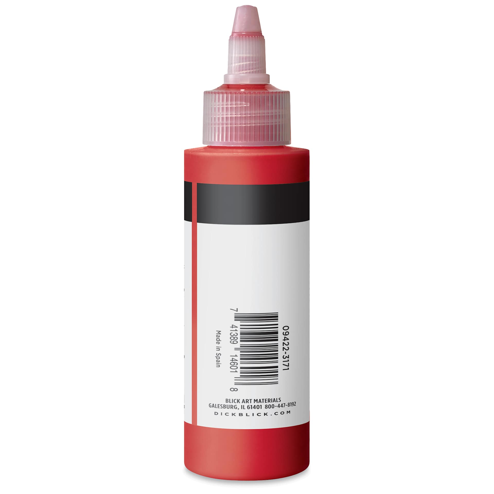 Blick Artists’ Fluid Acrylic - Naphthol Crimson, 100 ml side
