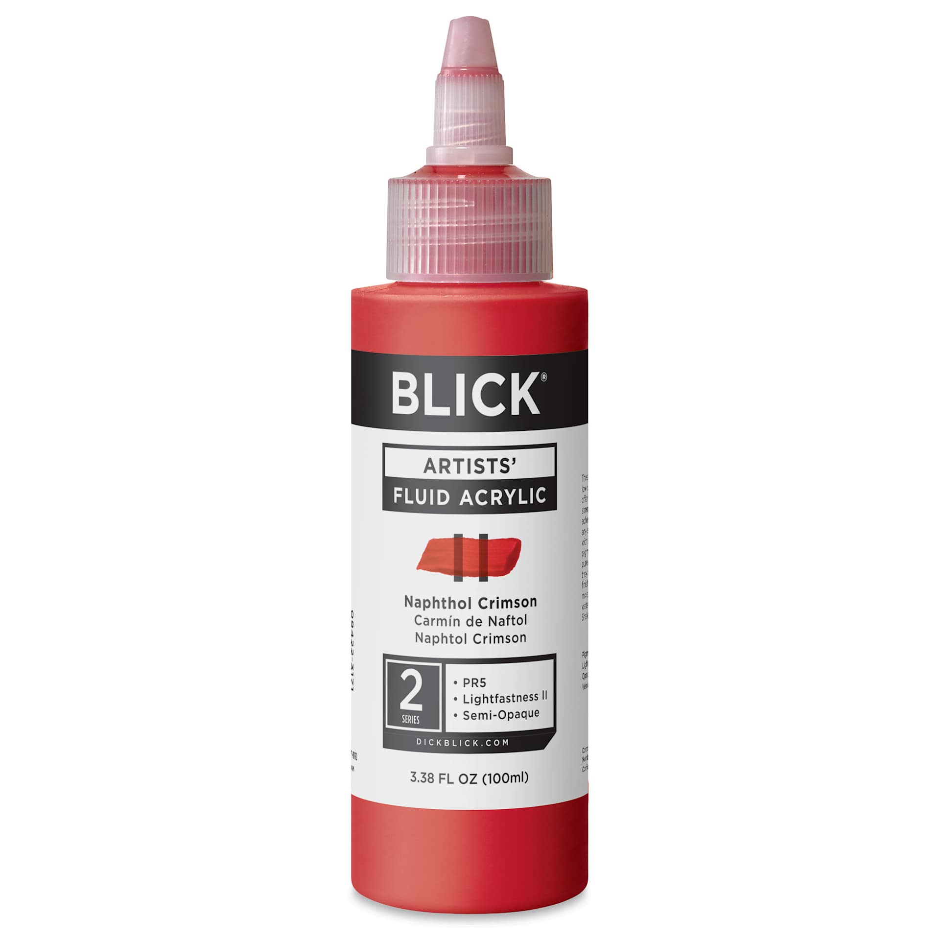 Blick Artists’ Fluid Acrylic - Naphthol Crimson, 100 ml