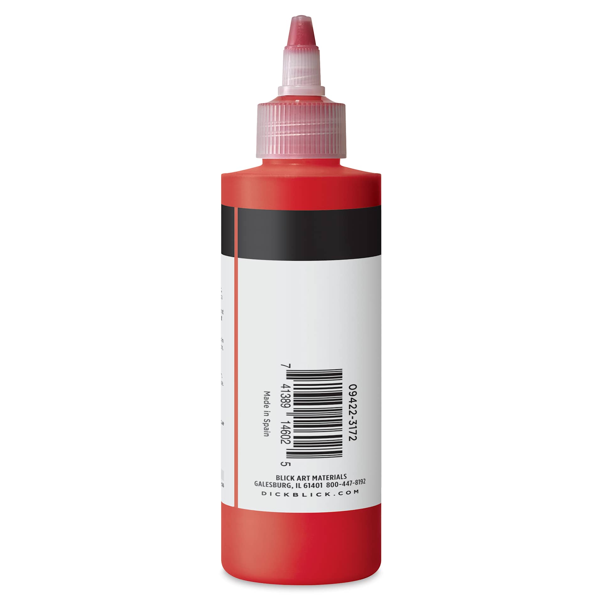 Blick Artists’ Fluid Acrylic - Naphthol Crimson, 200 ml side
