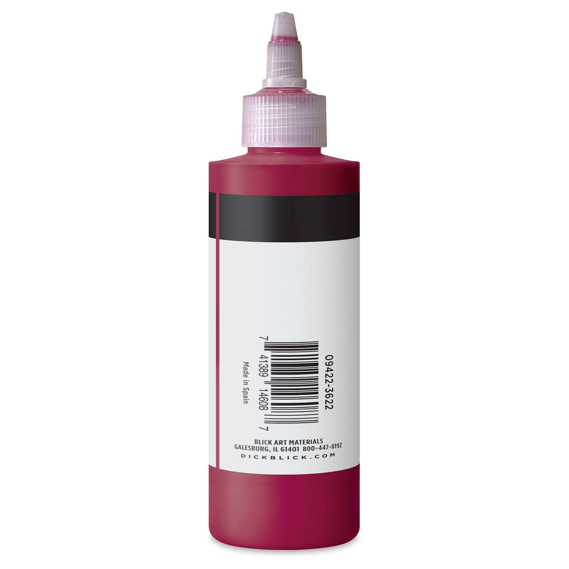 Blick Artists’ Fluid Acrylic - Quinacridone Red Magenta, 200 ml side