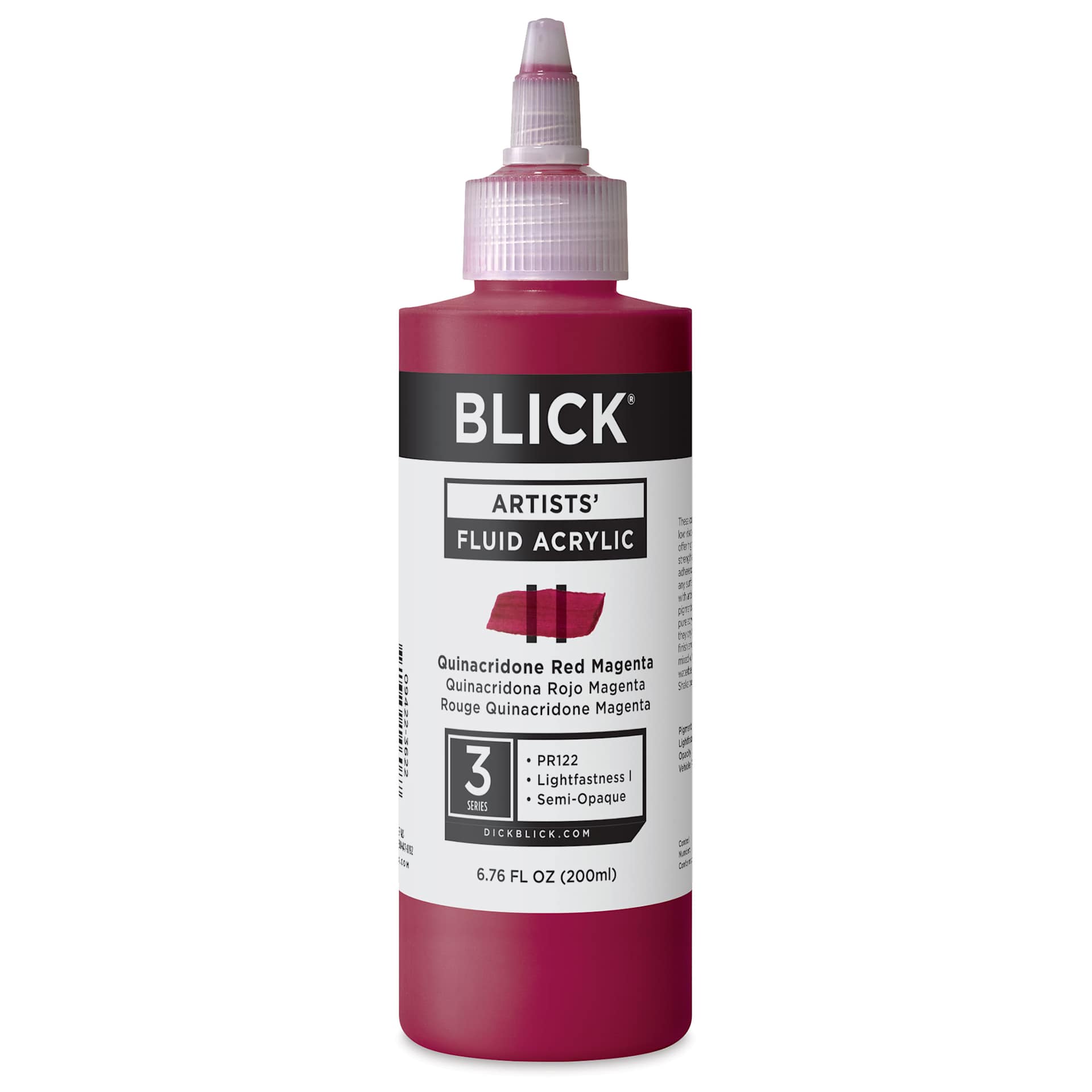 Blick Artists’ Fluid Acrylic - Quinacridone Red Magenta, 200 ml
