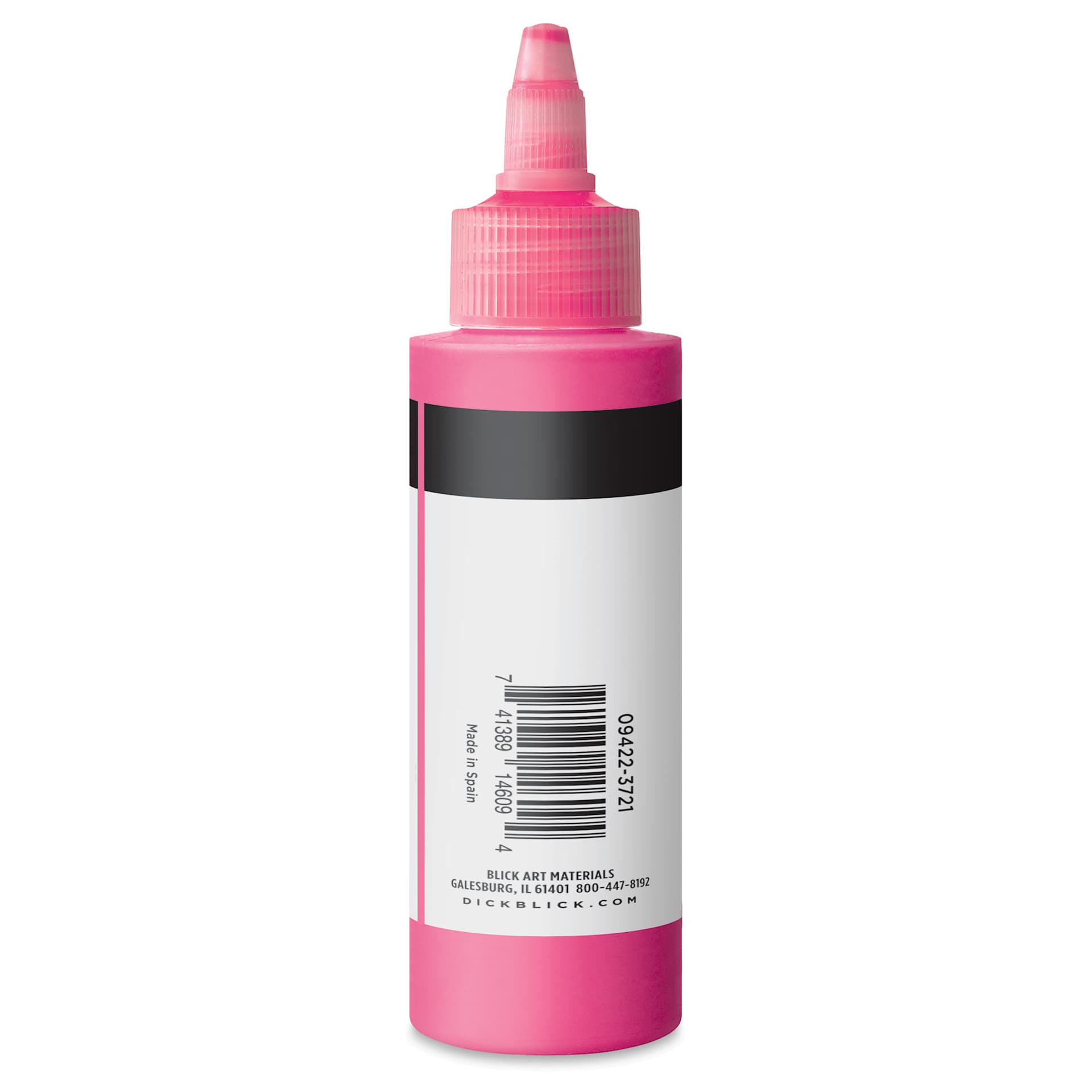 Blick Artists’ Fluid Acrylic - Fluorescent Pink, 100 ml side