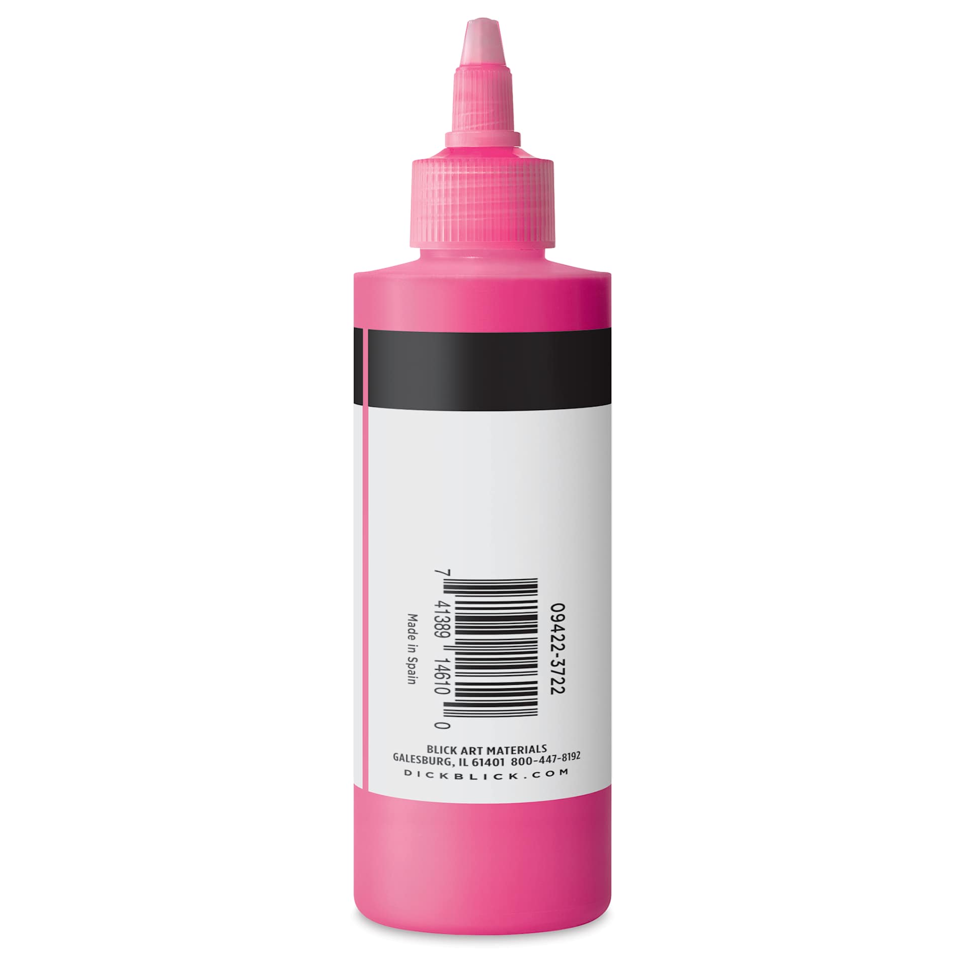 Blick Artists’ Fluid Acrylic - Fluorescent Pink, 200 ml side