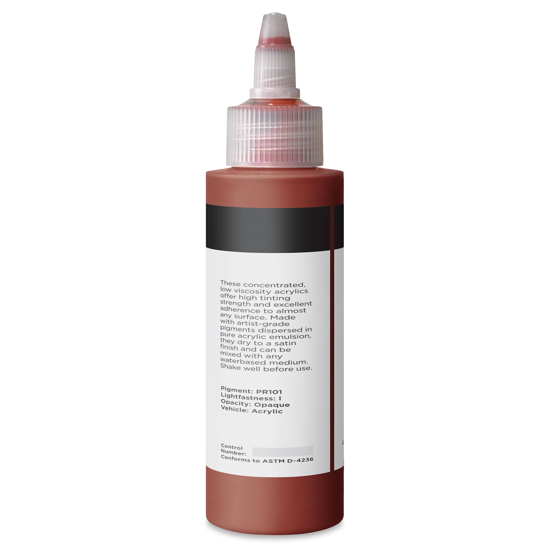 Blick Artists’ Fluid Acrylic - Mars Red, 100 ml back