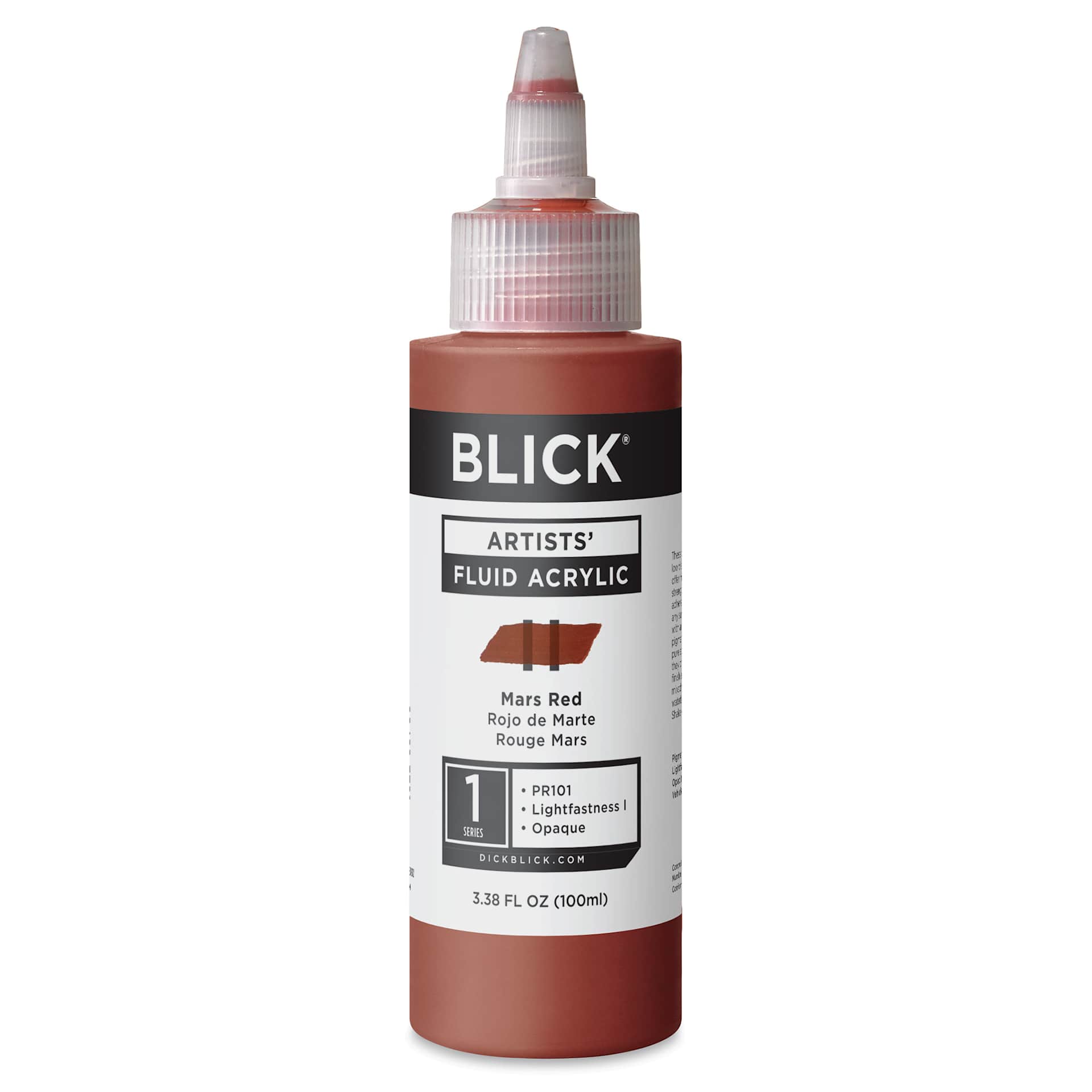 Blick Artists’ Fluid Acrylic - Mars Red, 100 ml