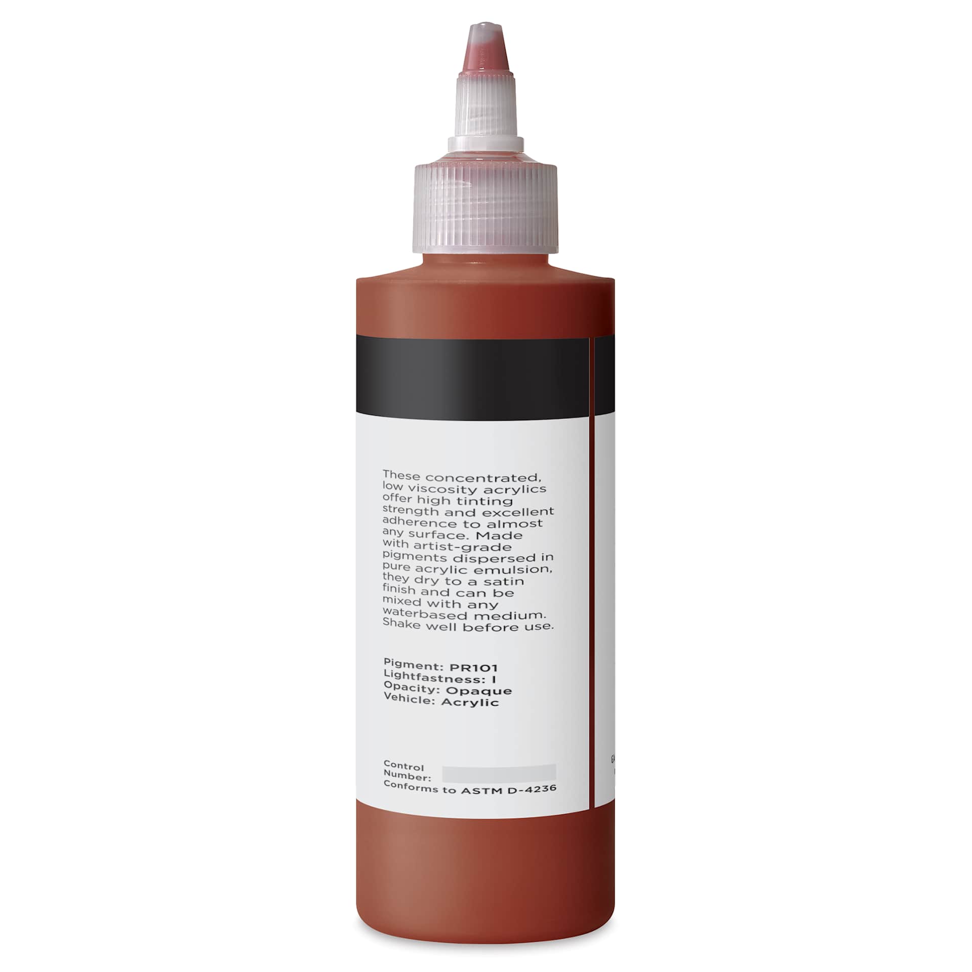 Blick Artists’ Fluid Acrylic - Mars Red, 200 ml back