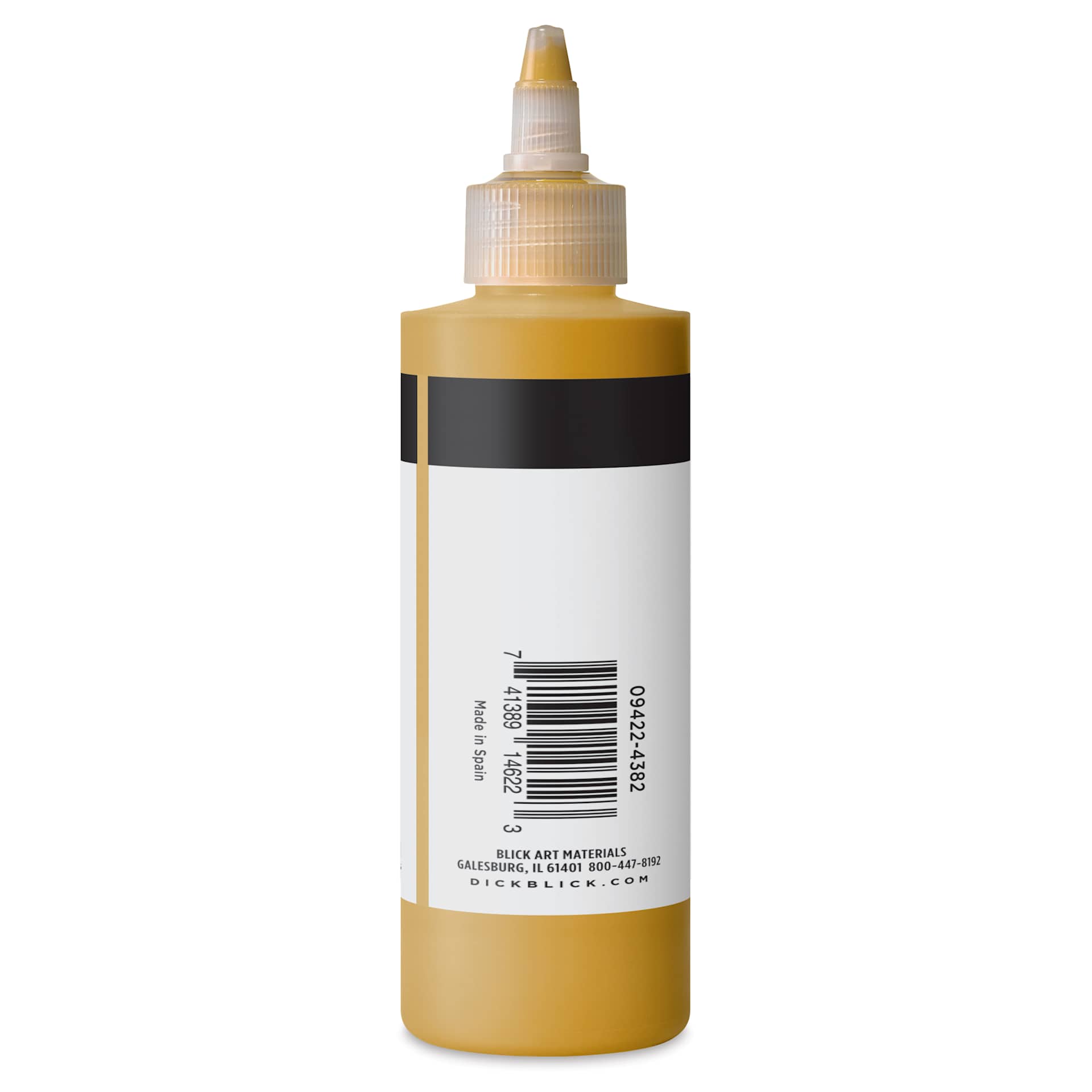 Blick Artists’ Fluid Acrylic - Mars Yellow, 200 ml side
