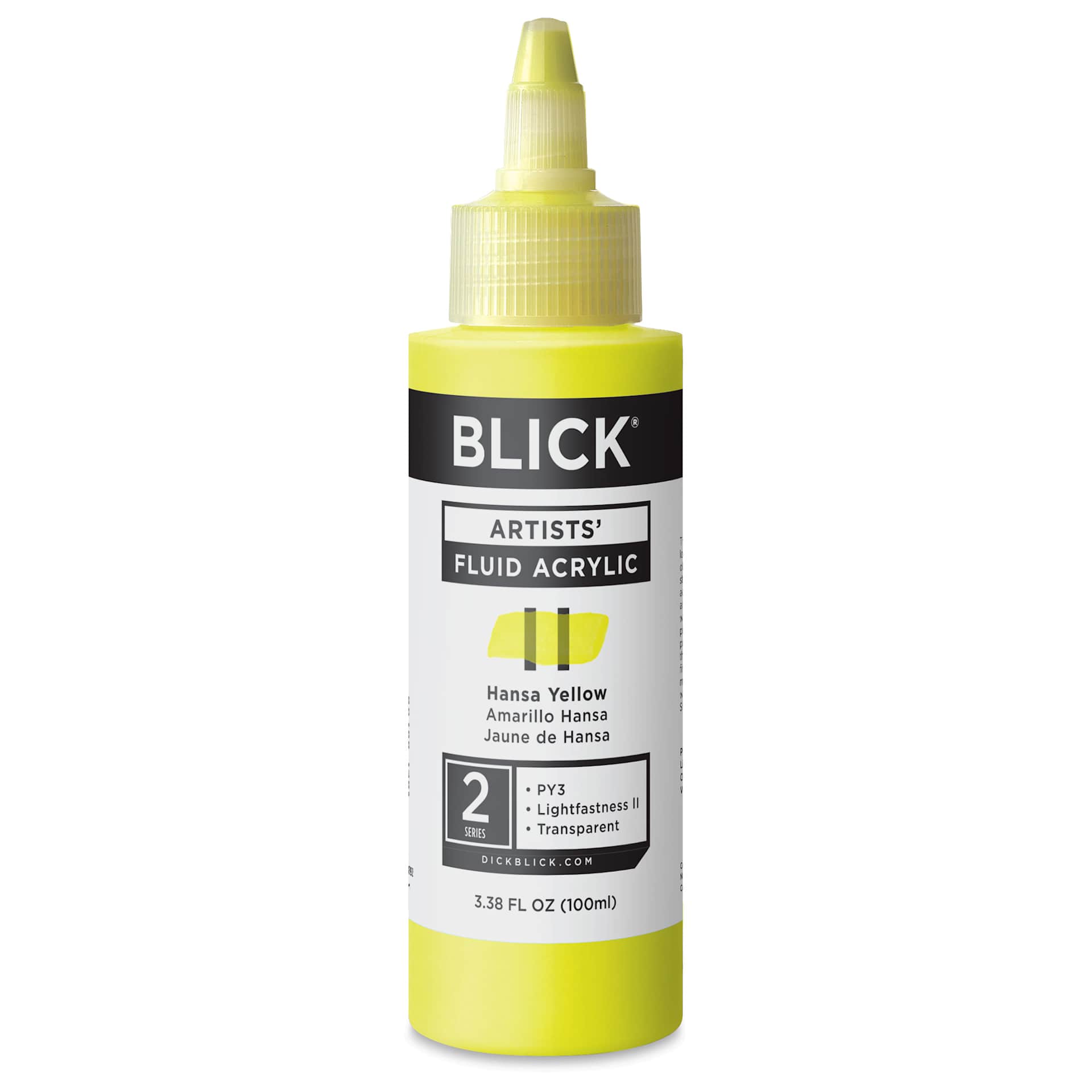 Blick Artists’ Fluid Acrylic - Hansa Yellow, 100 ml