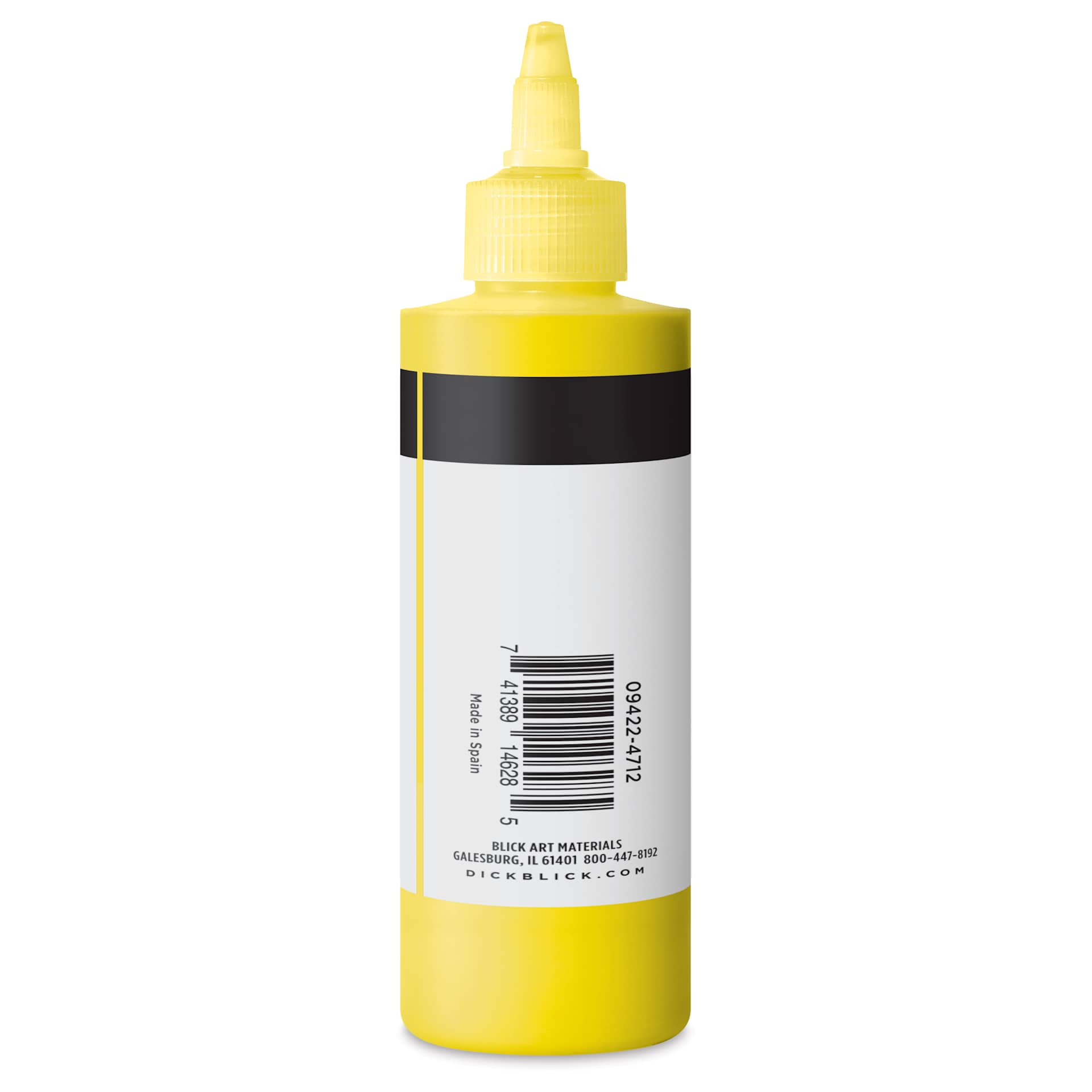 Blick Artists’ Fluid Acrylic - Hansa Opaque Yellow, 200 ml side