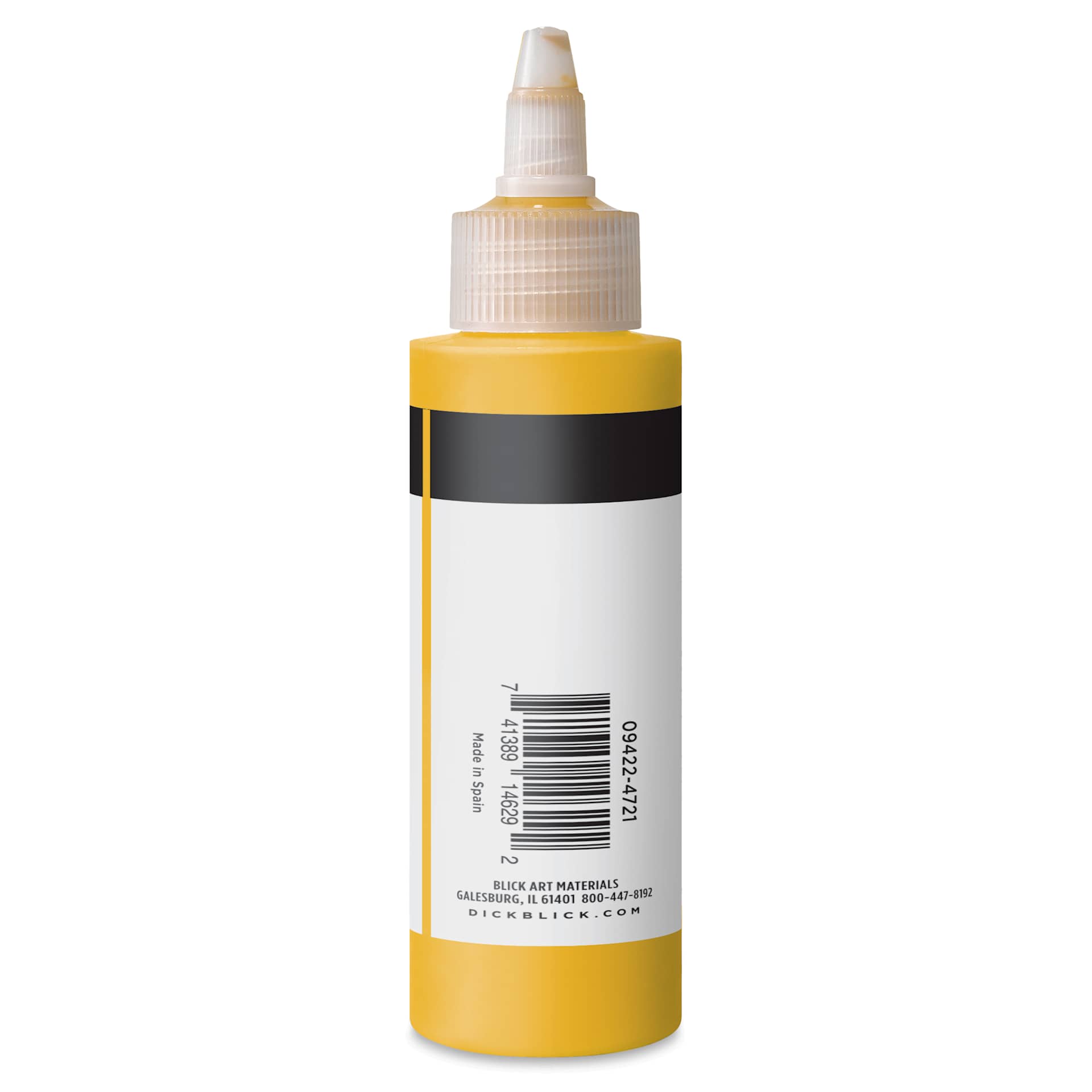Blick Artists’ Fluid Acrylic - Transoxide Yellow, 100 ml side