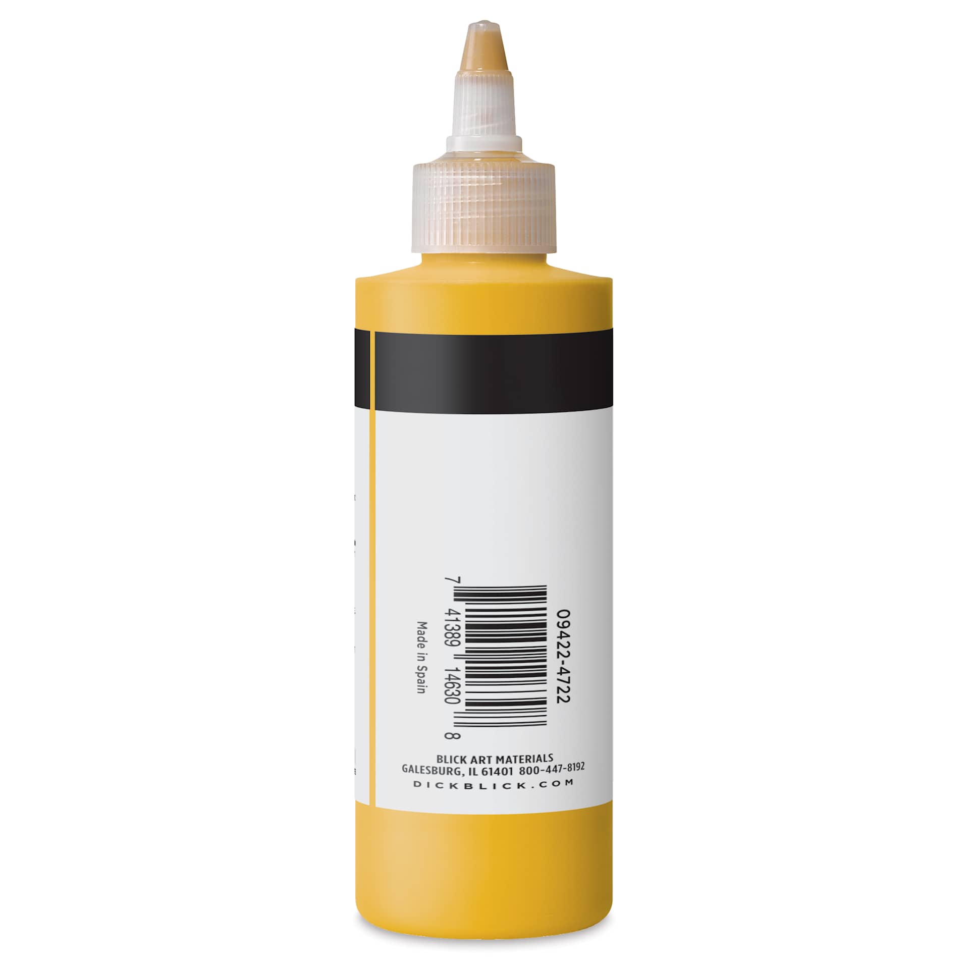 Blick Artists’ Fluid Acrylic - Transoxide Yellow, 200 ml side
