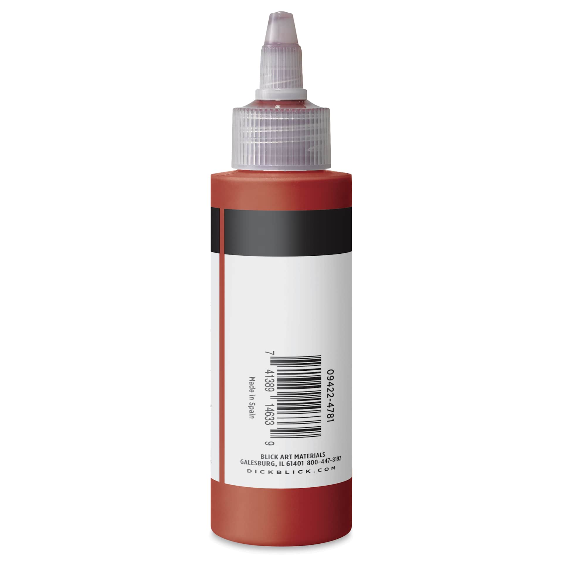 Blick Artists’ Fluid Acrylic - Quinacridone Burnt Orange, 100 ml side