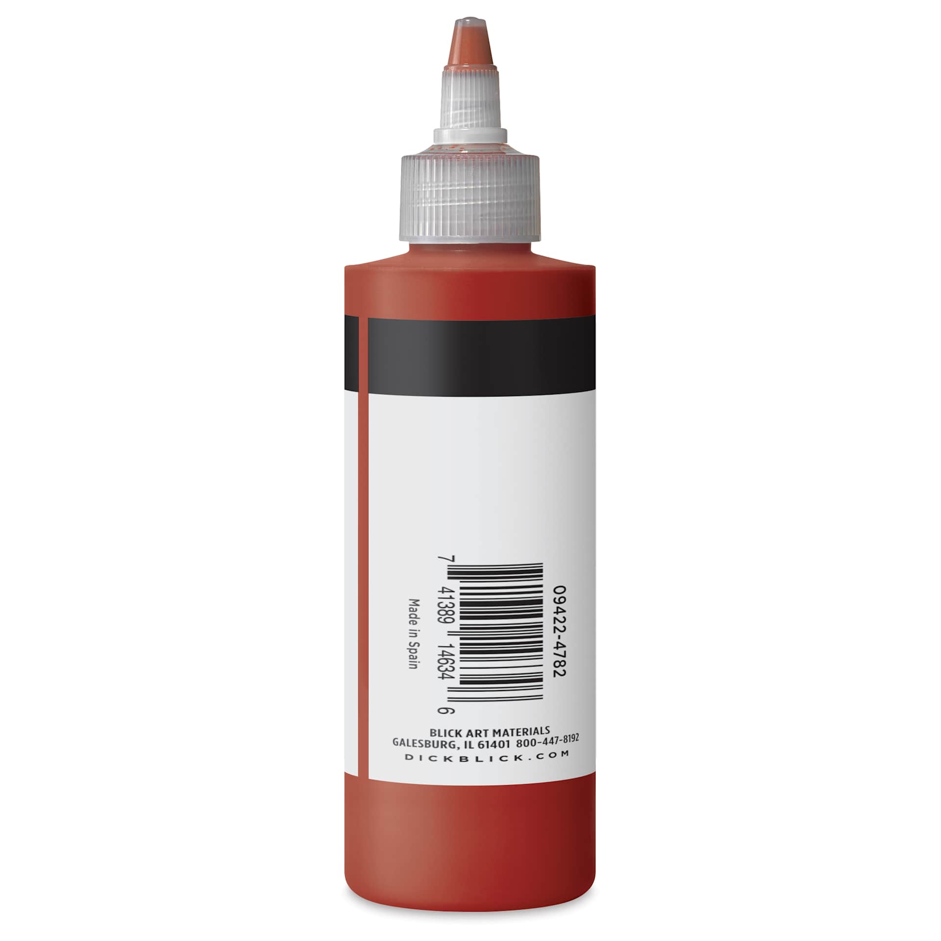 Blick Artists’ Fluid Acrylic - Quinacridone Burnt Orange, 200 ml side