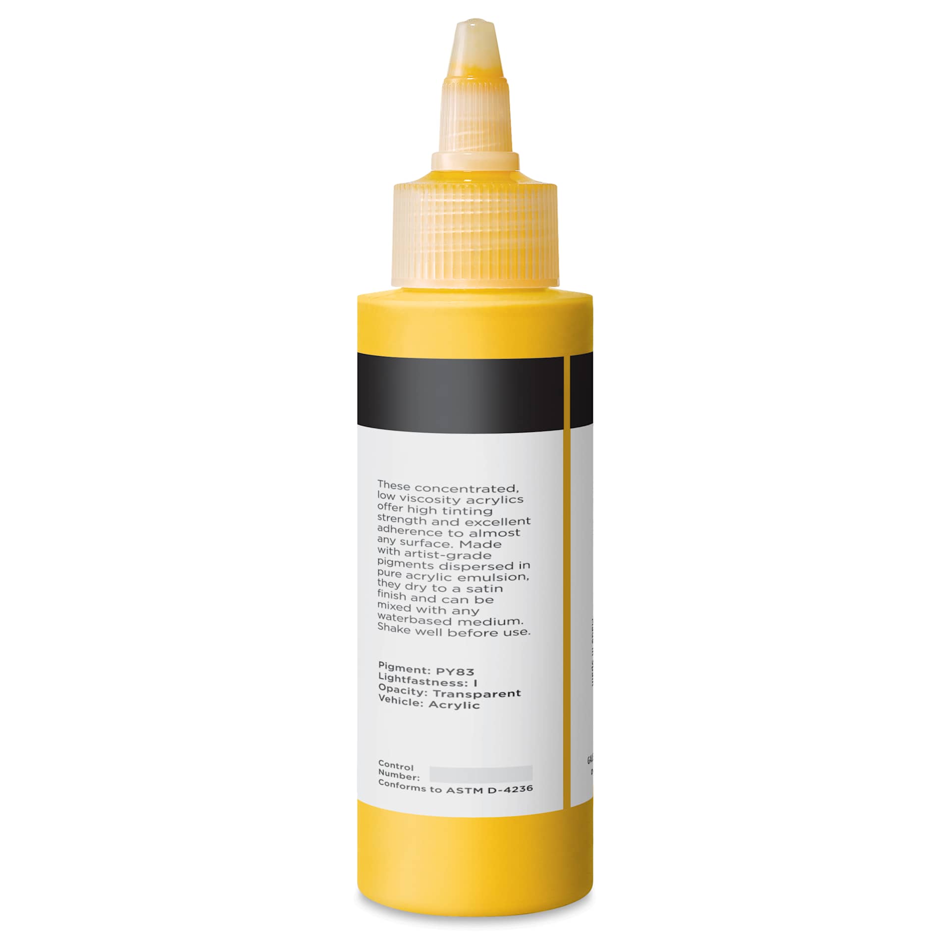 Blick Artists’ Fluid Acrylic - Transparent Orange, 100 ml back