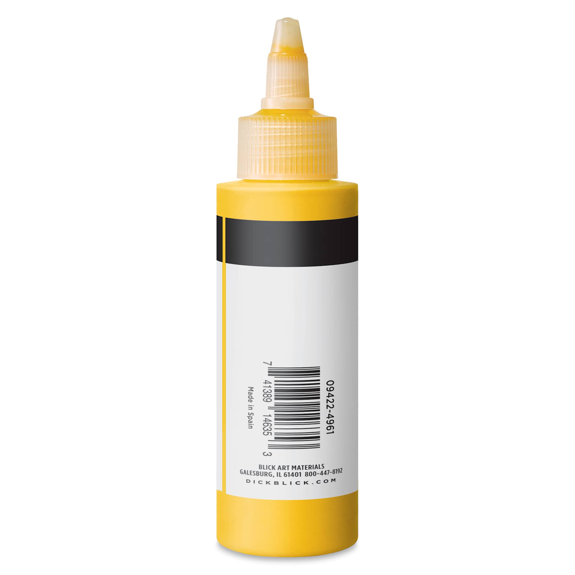 Blick Artists’ Fluid Acrylic - Transparent Orange, 100 ml side