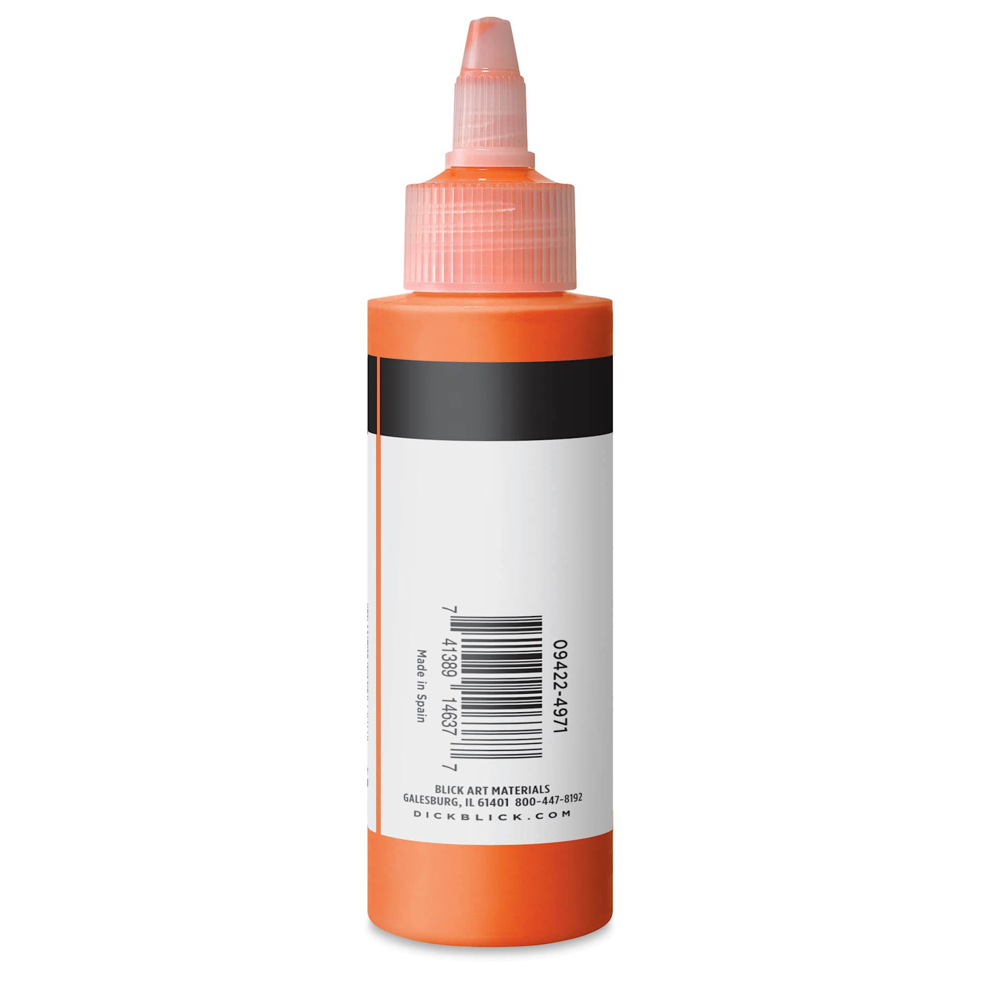 Blick Artists’ Fluid Acrylic - Pyrrole Orange, 100 ml side